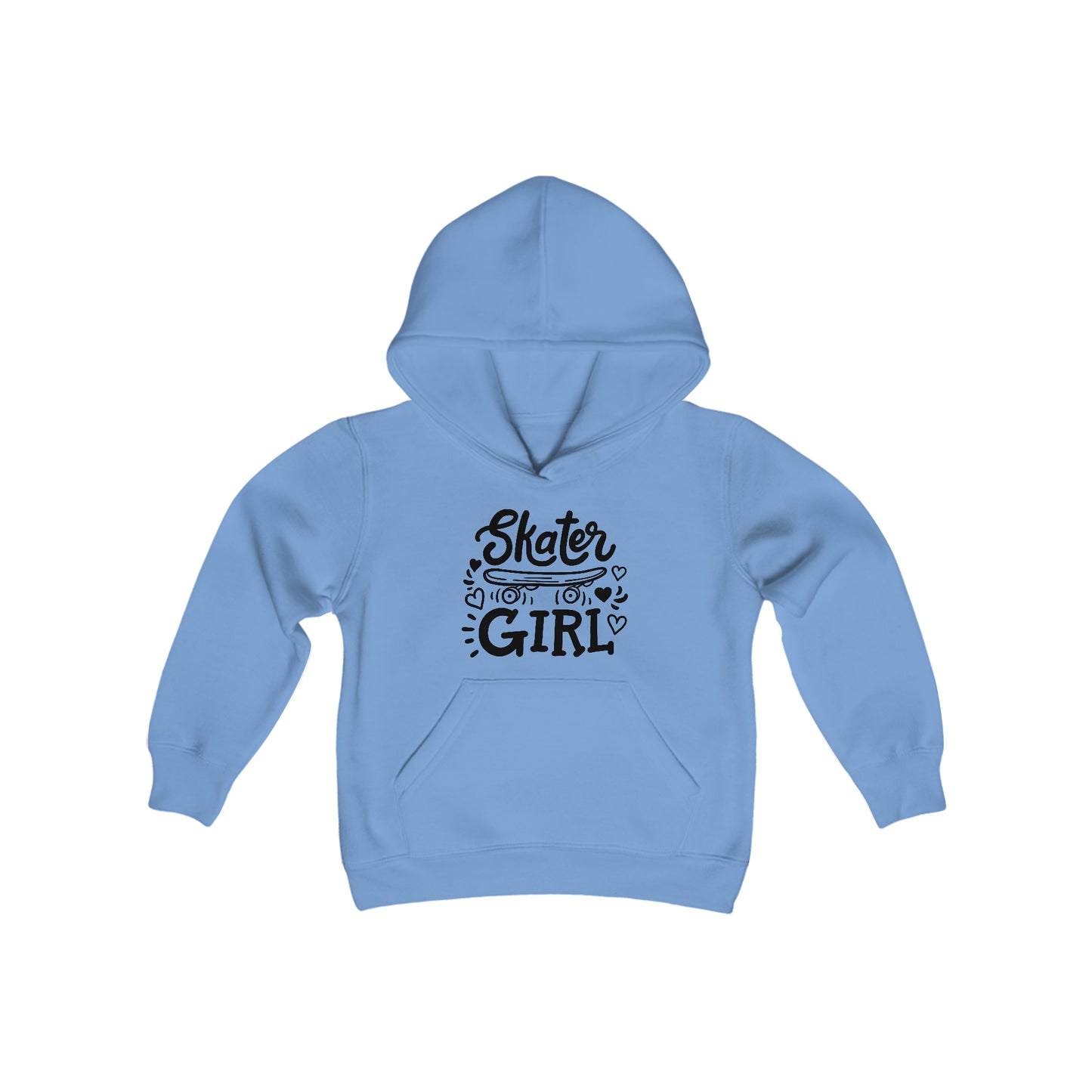Skater Girl - Skateboard - Youth Heavy Blend Hooded Sweatshirt
