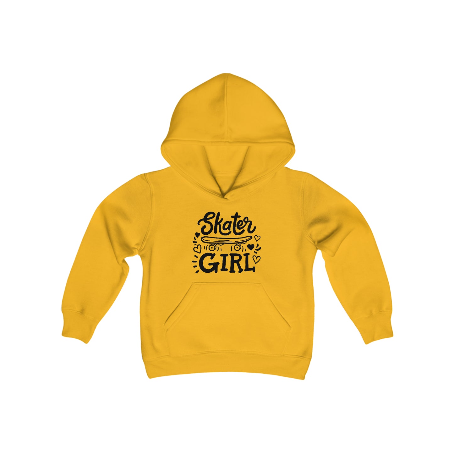 Skater Girl - Skateboard - Youth Heavy Blend Hooded Sweatshirt