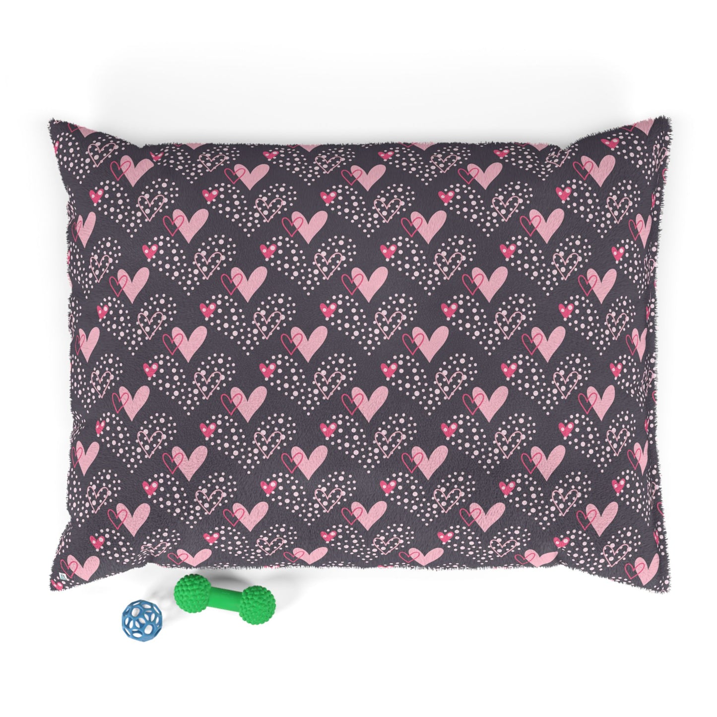 Cute Fun Heart Pattern Pet Bed - Cozy Comfort for Your Furry Friend