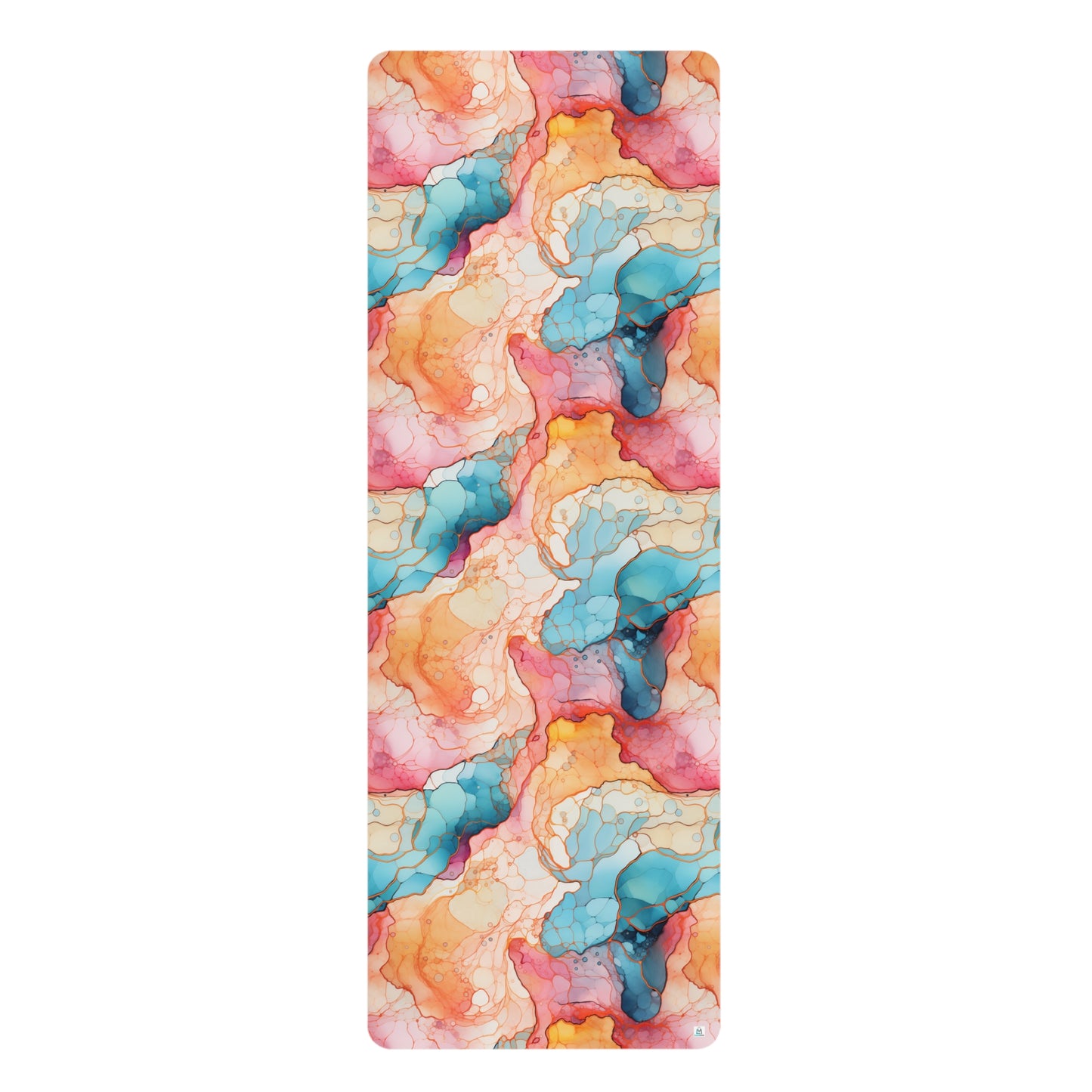 Beautiful Multi Watercolor 5 - Abstract Rainbow - Rubber Yoga Mat