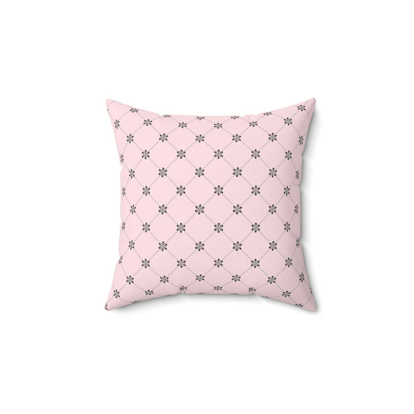 Pink Paris Pattern 3 - Faux Suede Square Pillow