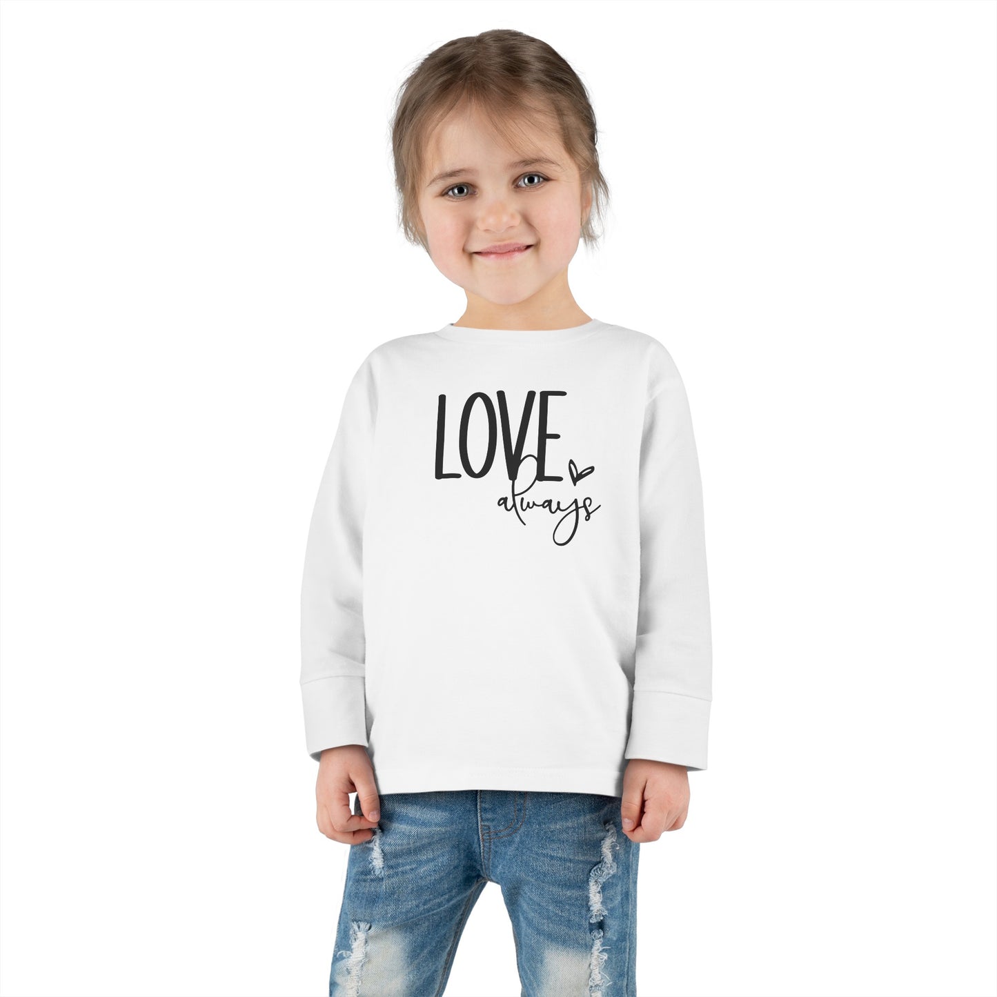 LOVE Always - Heart - Toddler Long Sleeve Tee