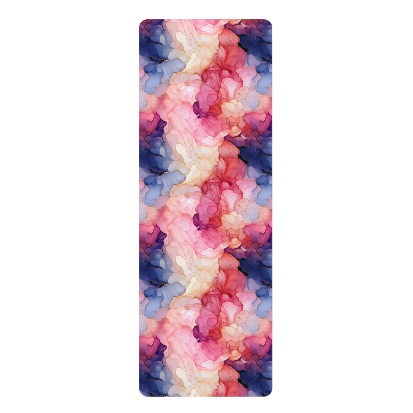 Beautiful Multi Watercolor 6 - Rubber Yoga Mat