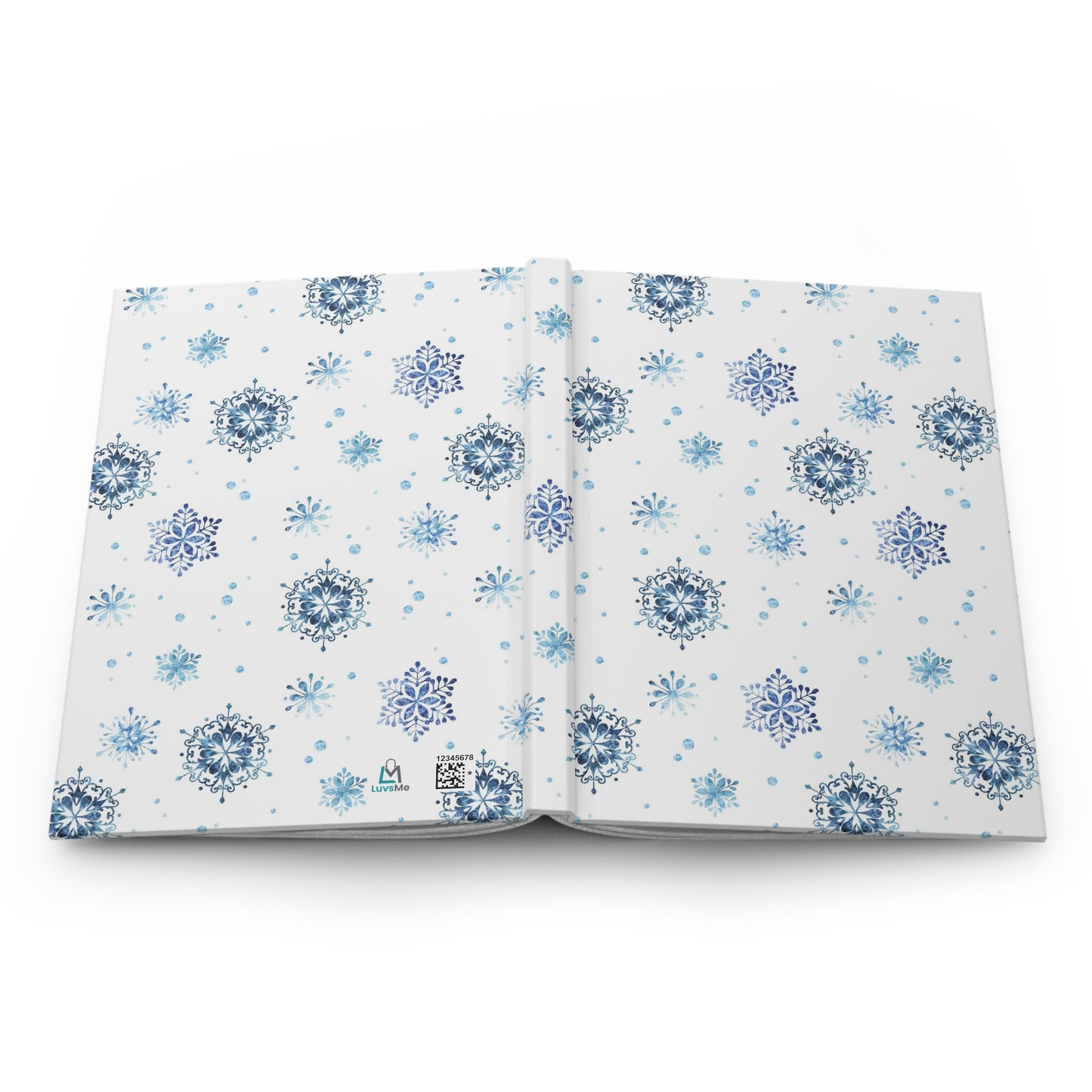 Beautiful Everyday Journaling - White and Blue Winter Paper 4 - Hardcover Journal Matte