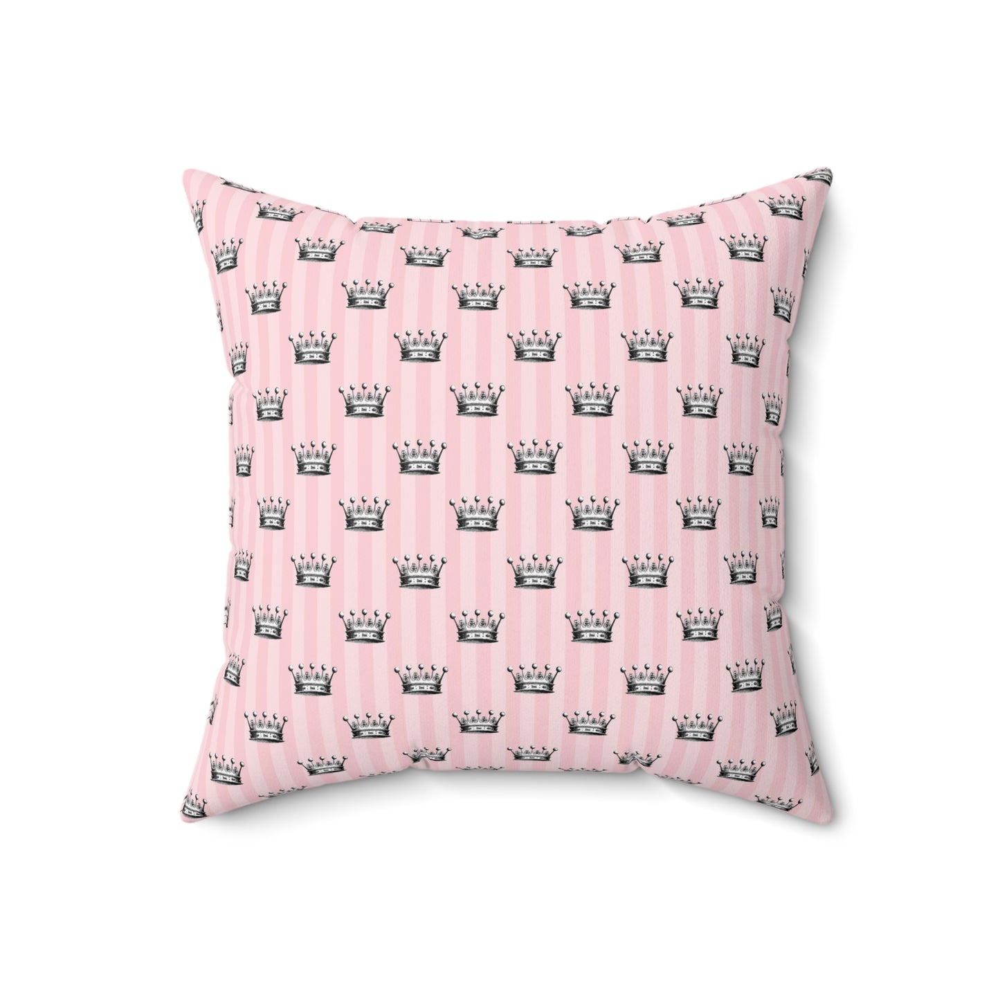Pink Paris Pattern 20 - Faux Suede Square Pillow