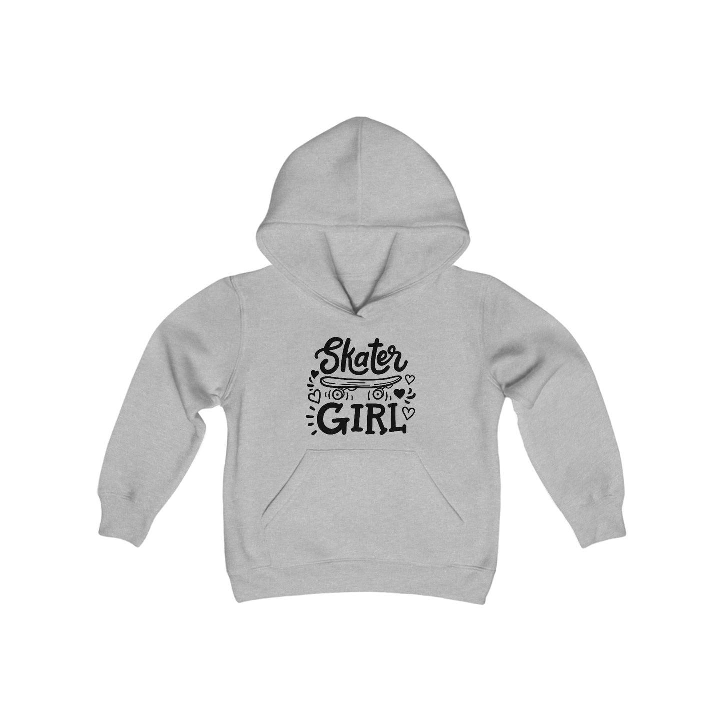 Skater Girl - Skateboard - Youth Heavy Blend Hooded Sweatshirt