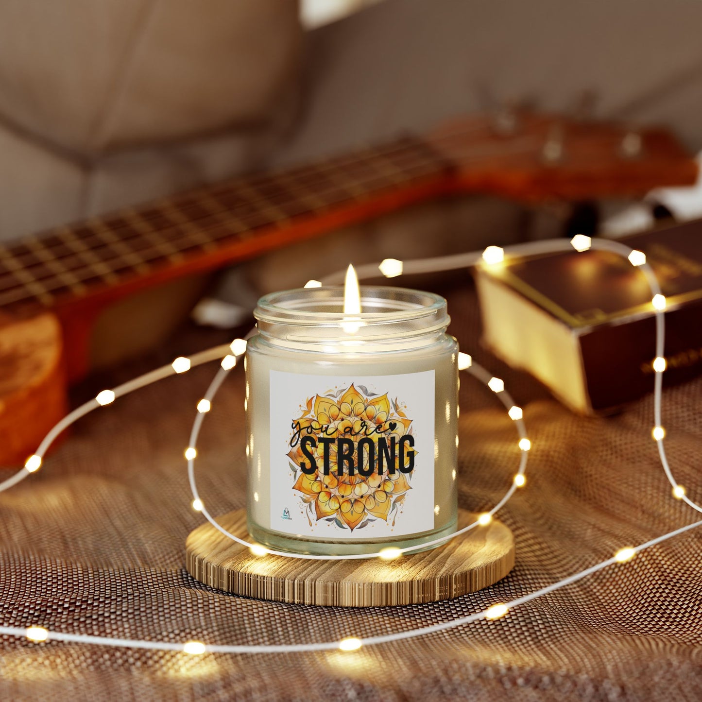 You are Strong - Motivational Scented Candle - Coconut Apricot Wax (4oz, 9oz)
