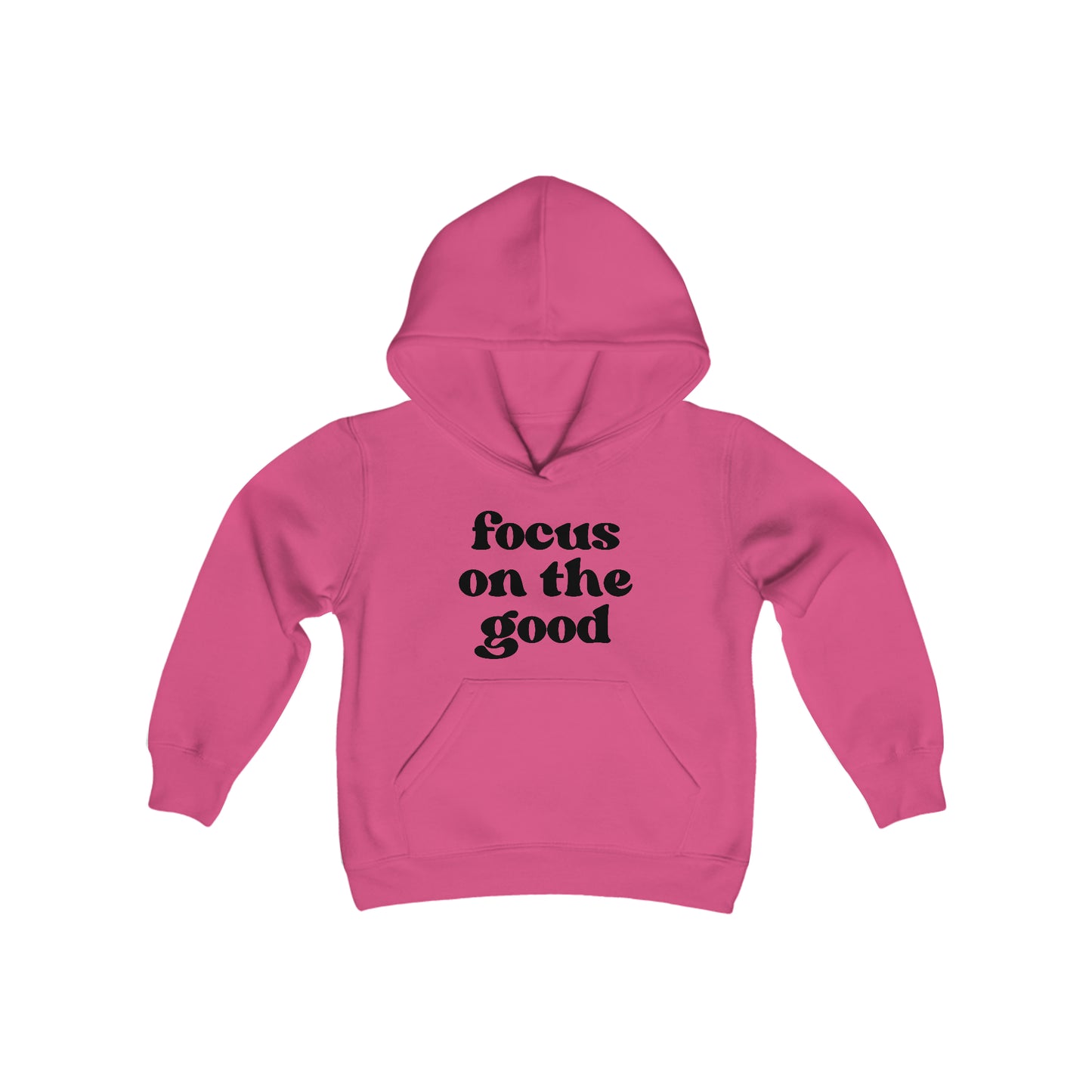 Focus on the Good - Self Acceptance - Inspire - Youth Heavy Blend Hooded Sweatshirt