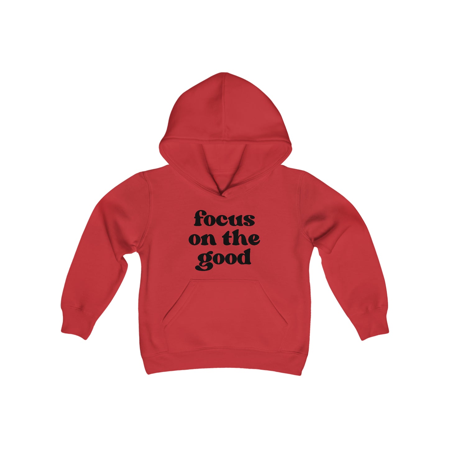 Focus on the Good - Self Acceptance - Inspire - Youth Heavy Blend Hooded Sweatshirt