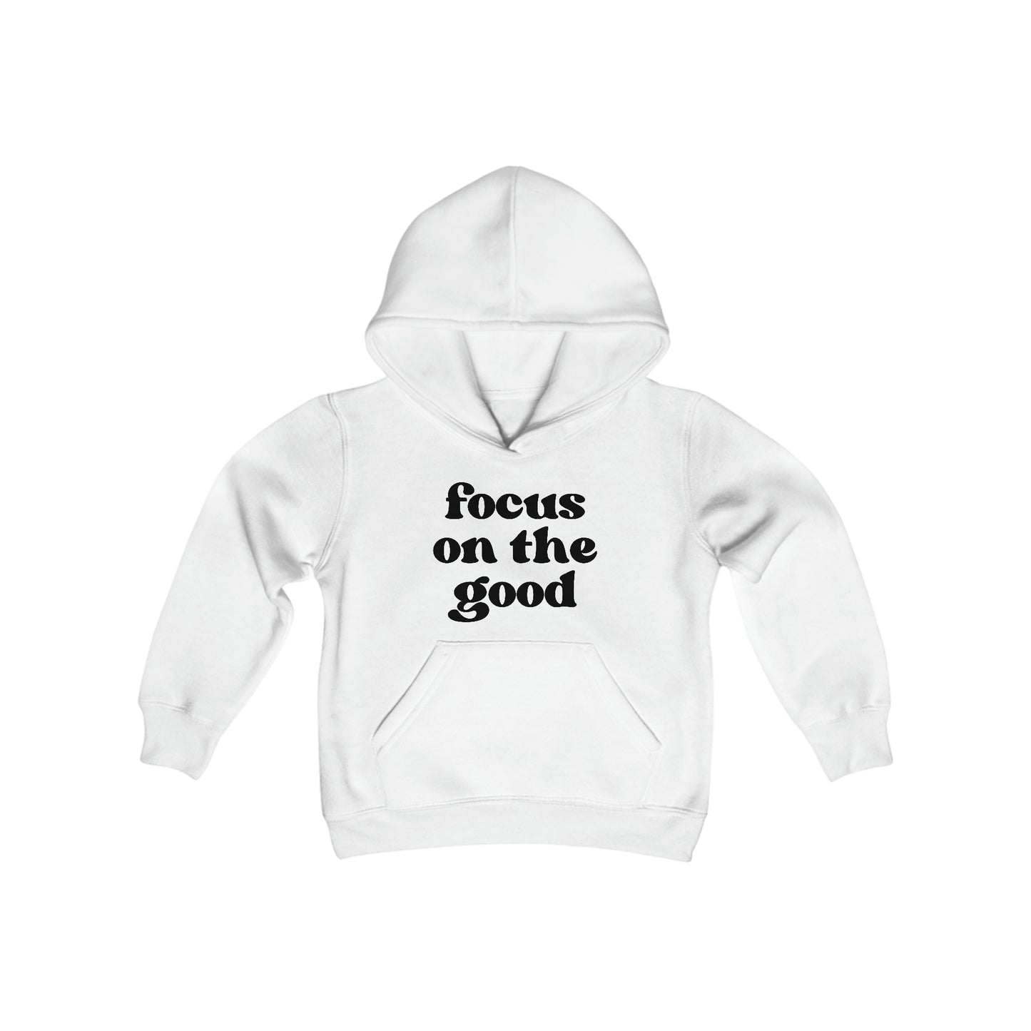 Focus on the Good - Self Acceptance - Inspire - Youth Heavy Blend Hooded Sweatshirt