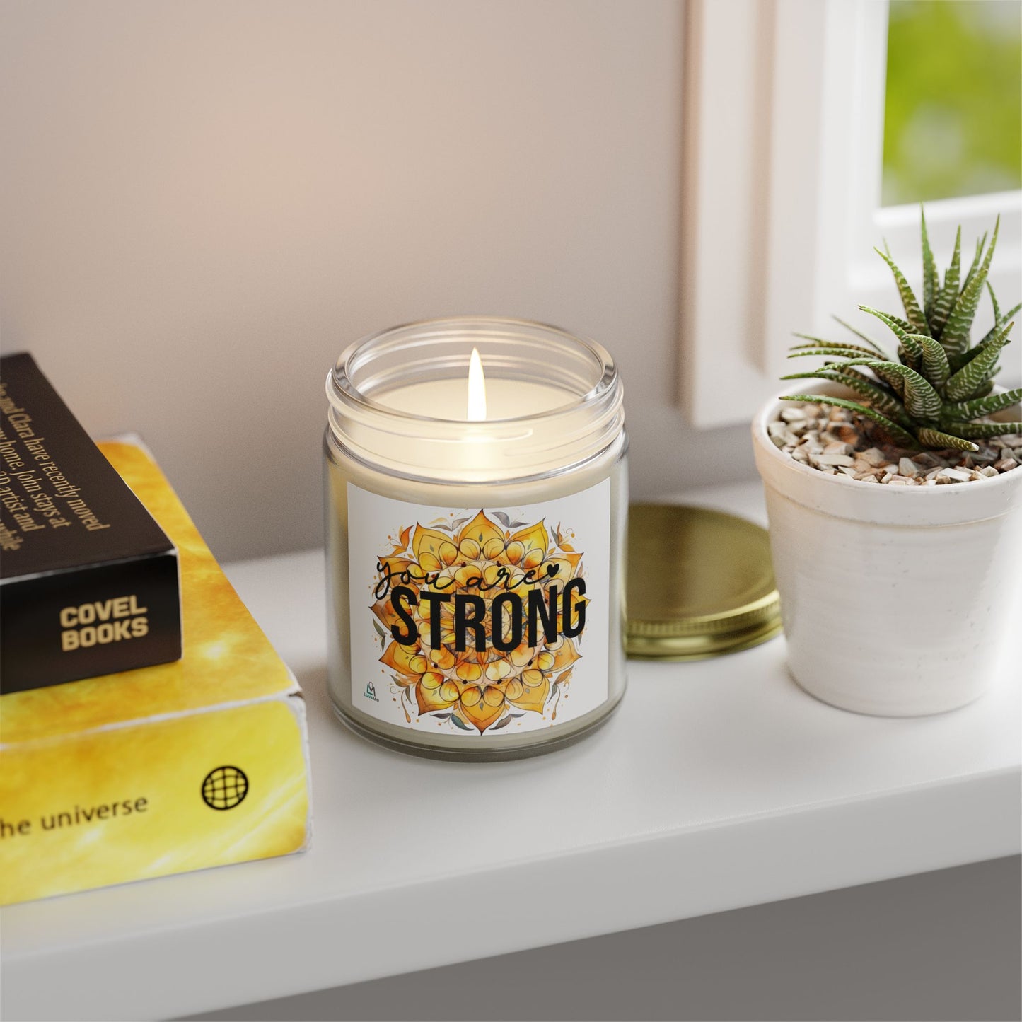 You are Strong - Motivational Scented Candle - Coconut Apricot Wax (4oz, 9oz)