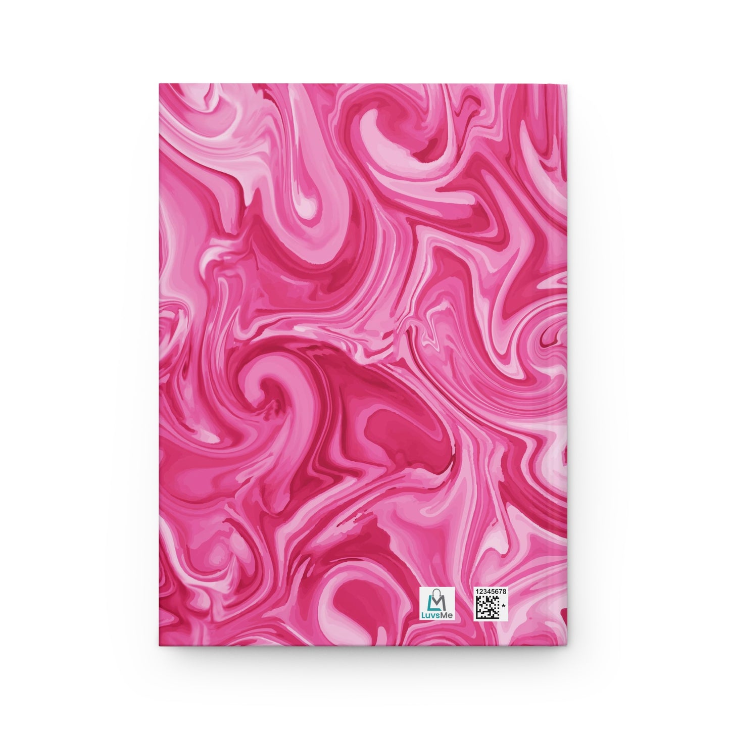Be REAL Not Perfect - Bright Pink Marble - Hardcover Lined Journal Matte