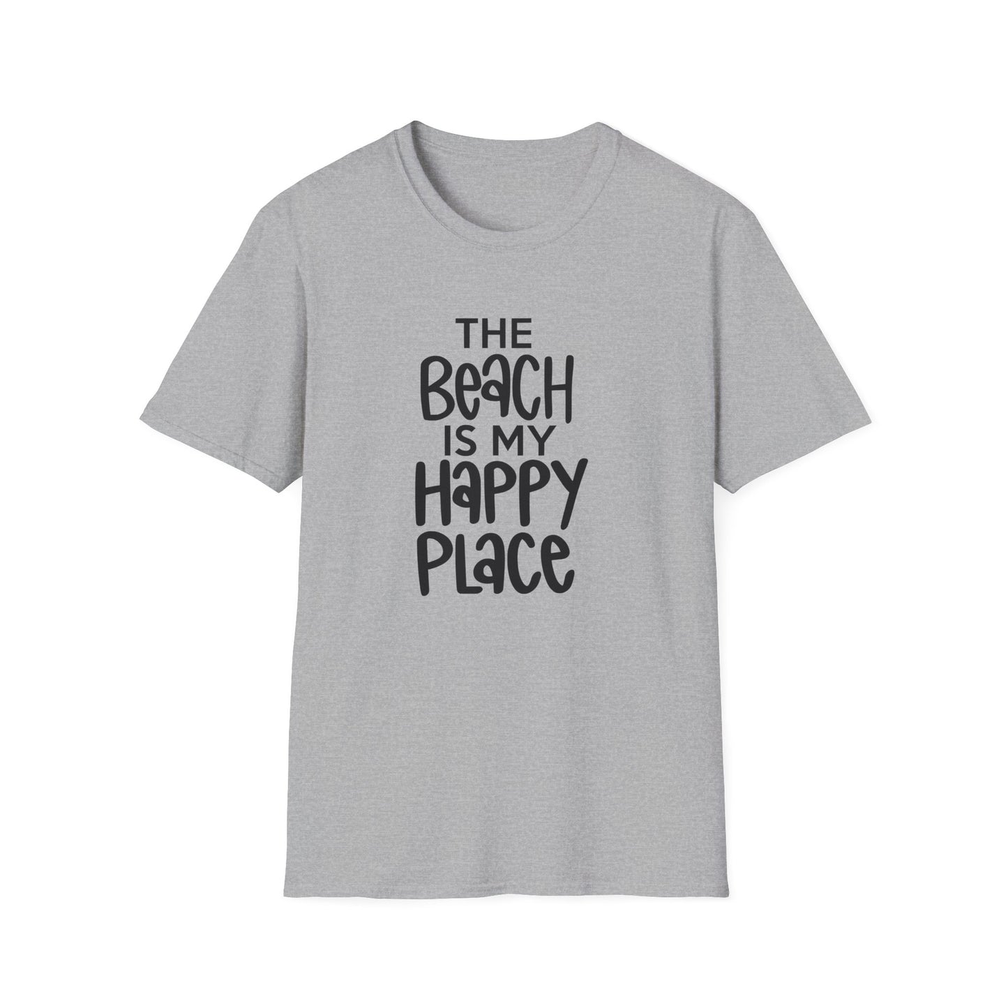 Unisex Softstyle T-Shirt - The Beach is my Happy Place
