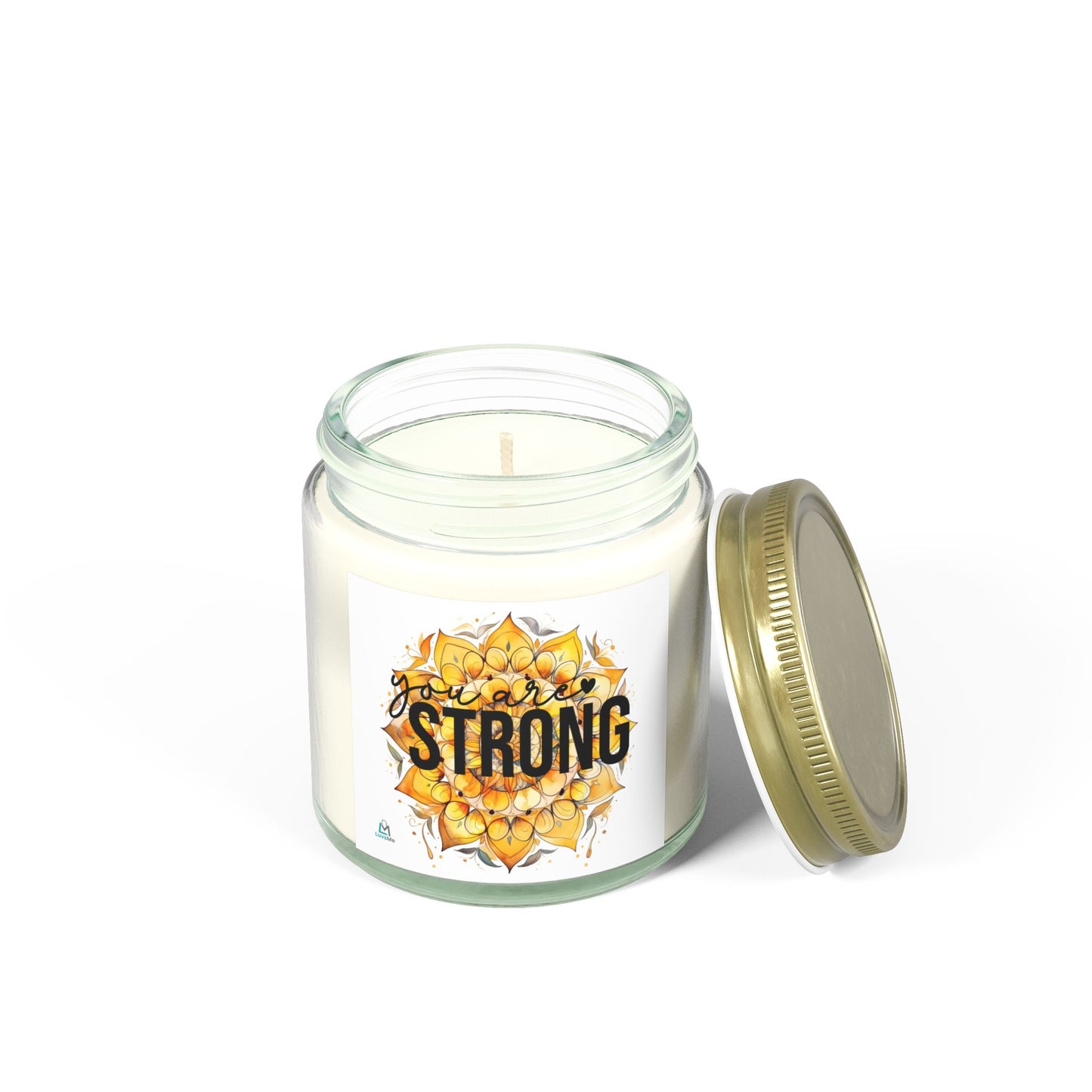 You are Strong - Motivational Scented Candle - Coconut Apricot Wax (4oz, 9oz)