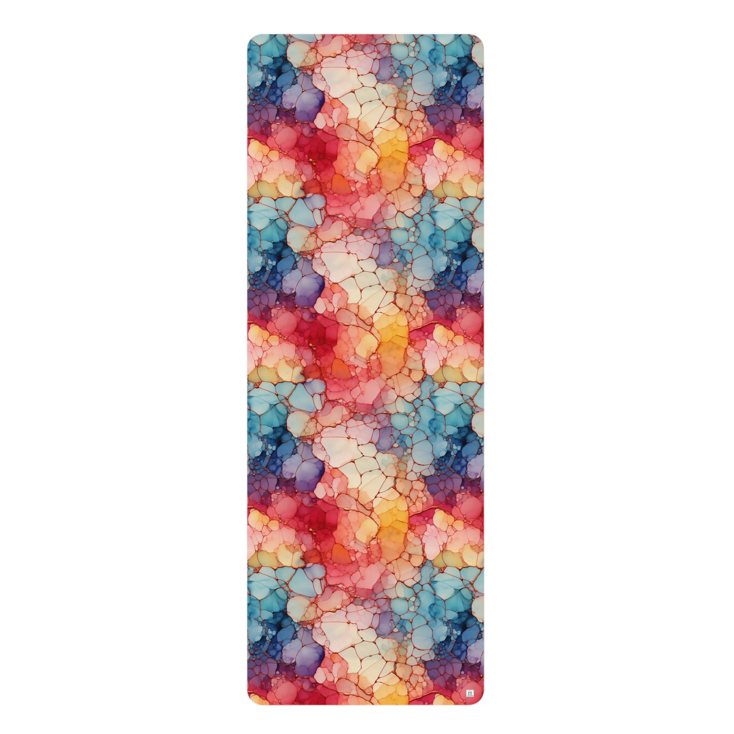 Beautiful Multi Watercolor 7 - Abstract Rainbow - Rubber Yoga Mat