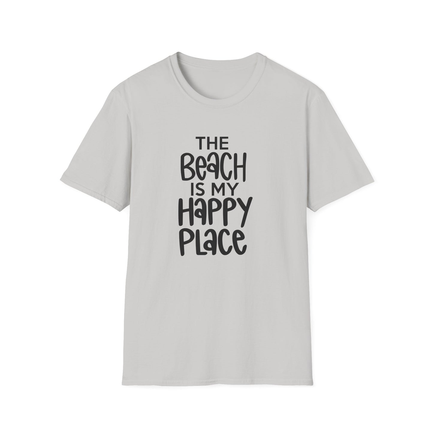 Unisex Softstyle T-Shirt - The Beach is my Happy Place