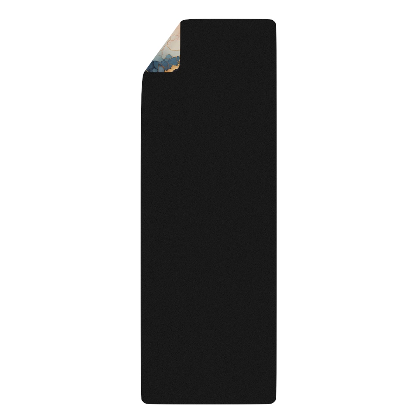 Beautiful Red, White, Blue and Gold Watercolor 21 - Rubber Yoga Mat