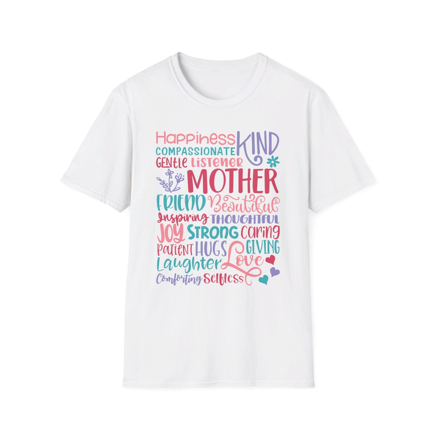 Mom Qualities Subway in color - Best Mom - Celebrate Mom - Strong Woman - Mom Humor - Unisex Softstyle T-Shirt