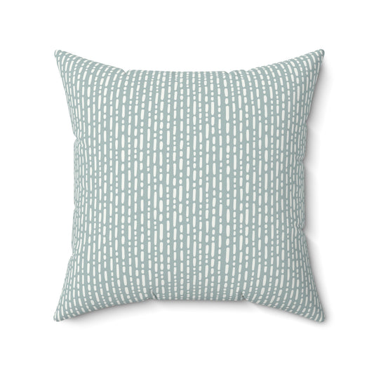 Boho Sage Pattern 5 - Faux Suede Square Pillow