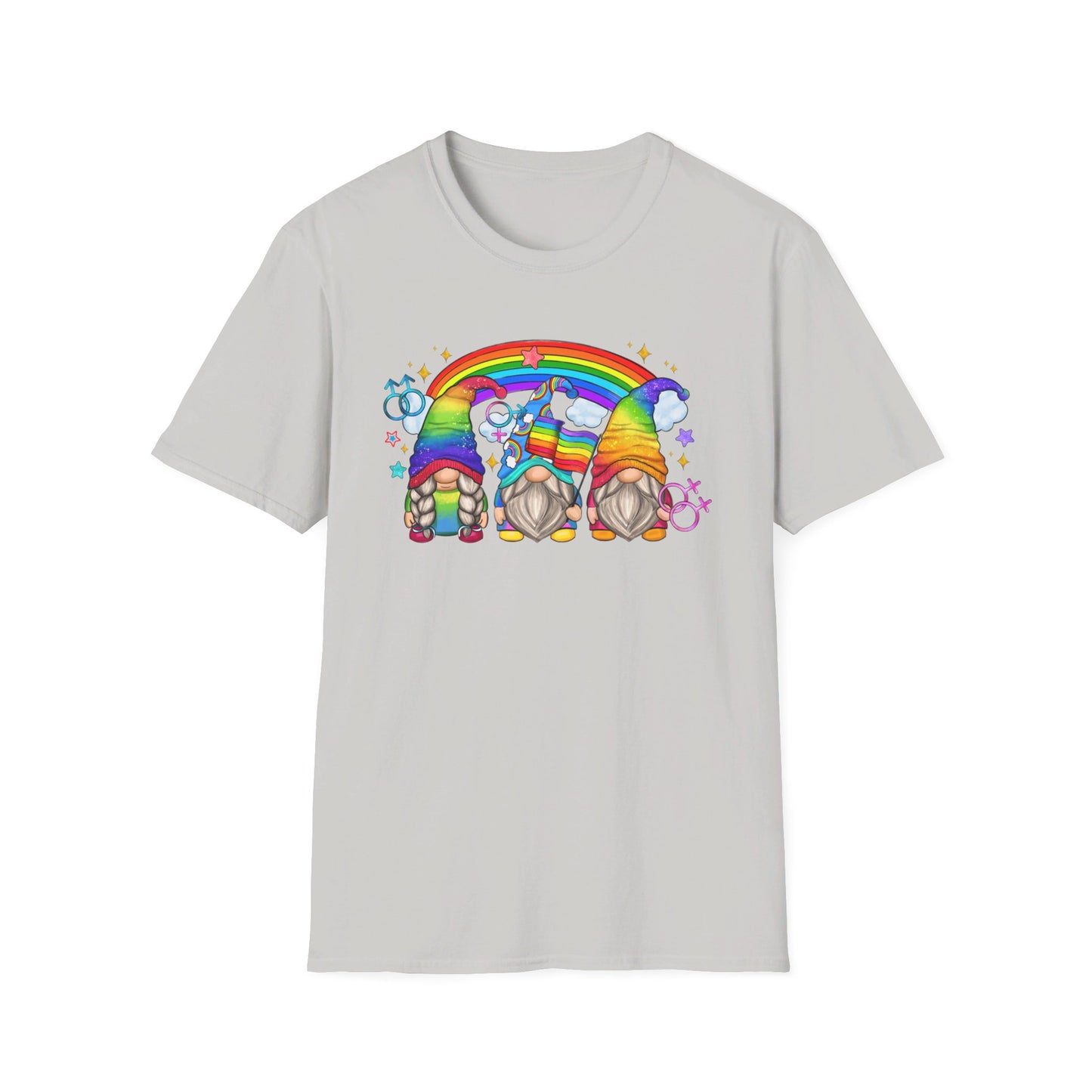 LGBT Pride Gnomes - Pride - Rainbow - Unisex Softstyle T-Shirt