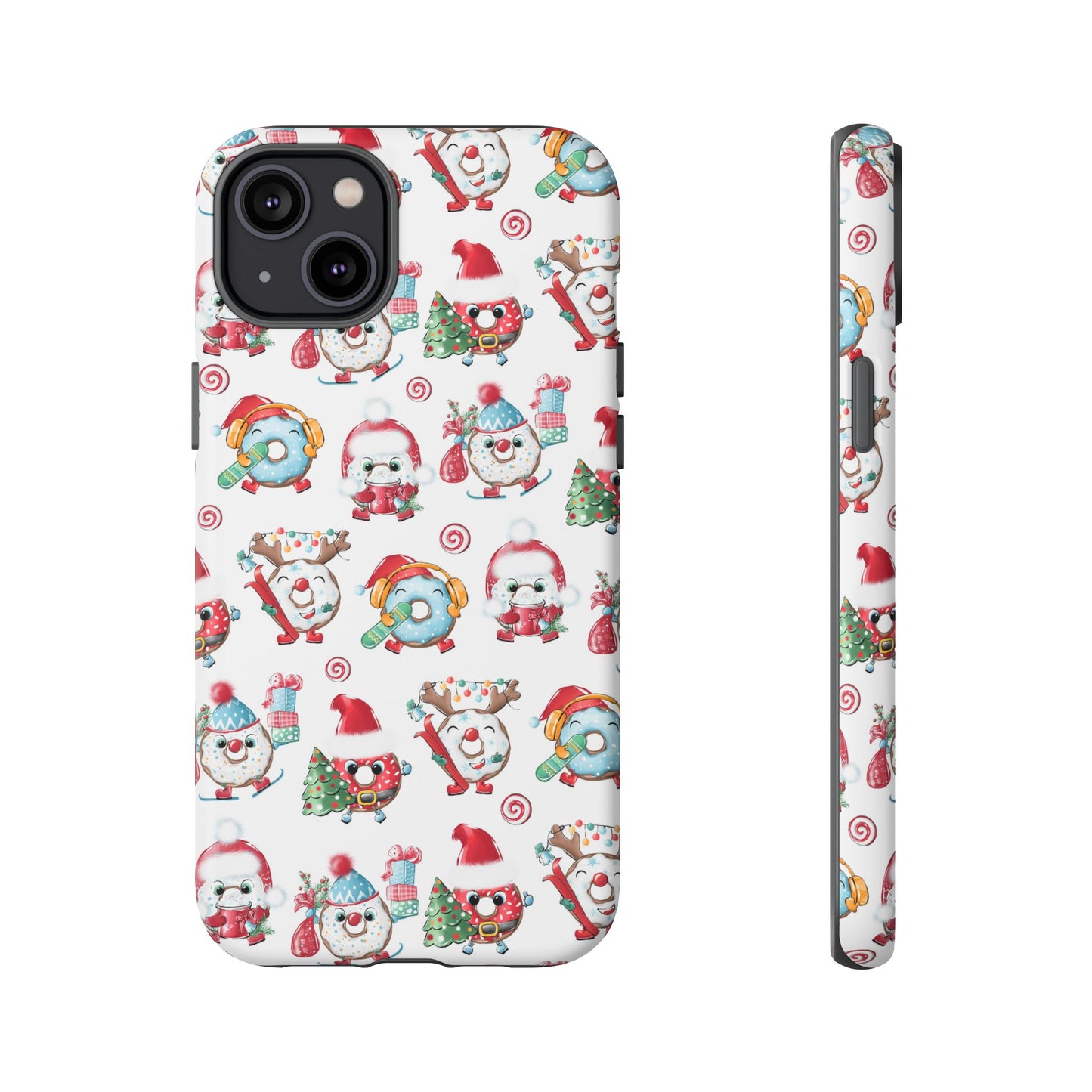 iPhone 14, 1Phone 14 Pro, iPhone 14 Plus, iPhone 14 Pro Max - Christmas Doughnuts - Tough Phone Cases