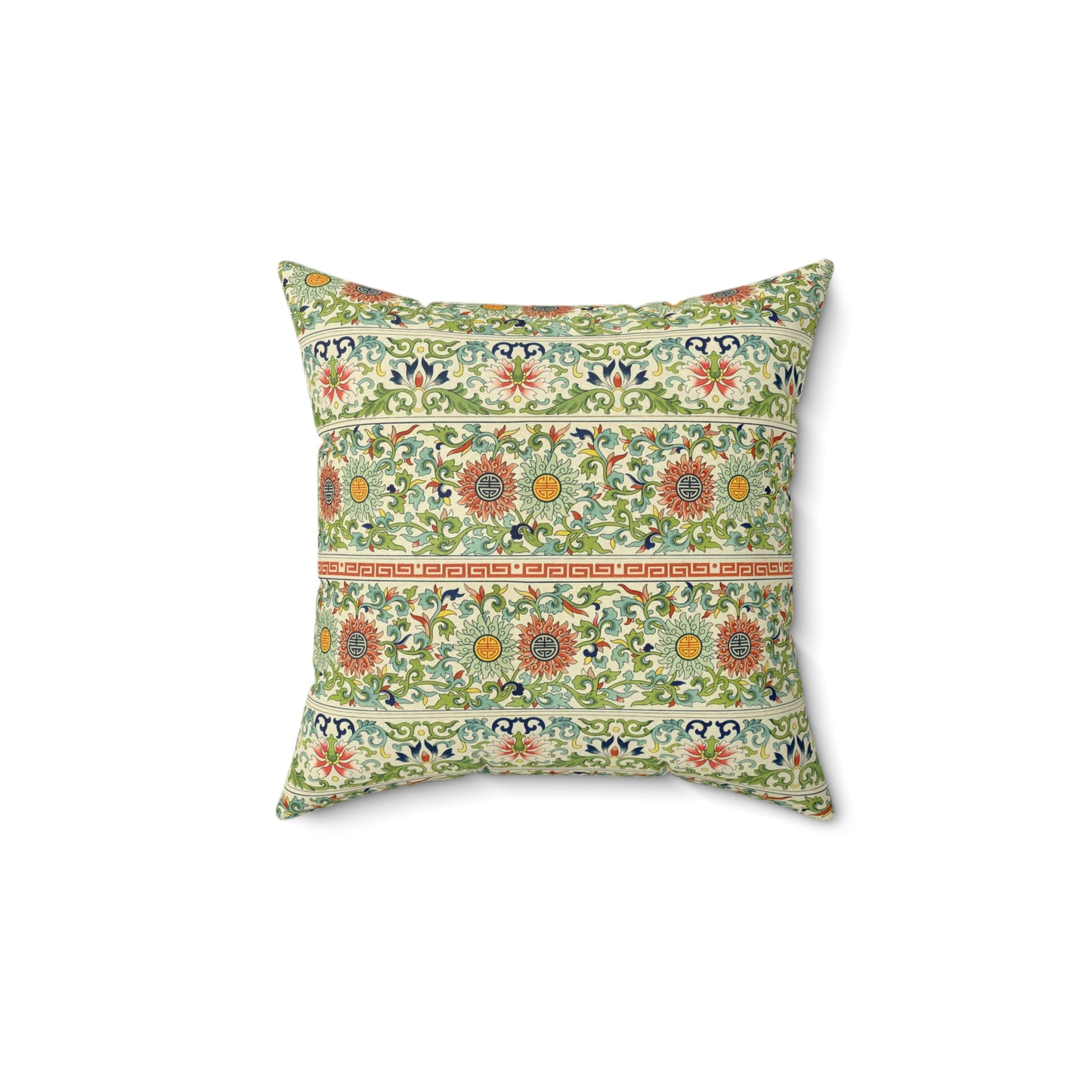 Boho Pattern 19 - Faux Suede Square Pillow