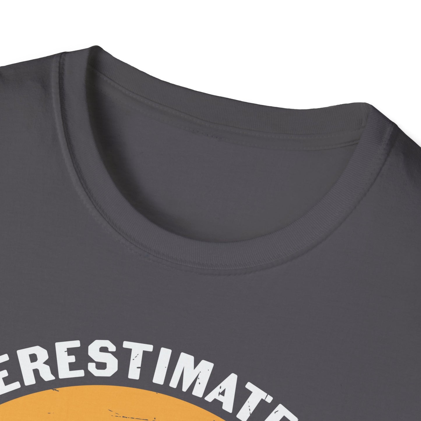 Never Underestimate an Old Man with a Guitar - Unisex Softstyle T-Shirt