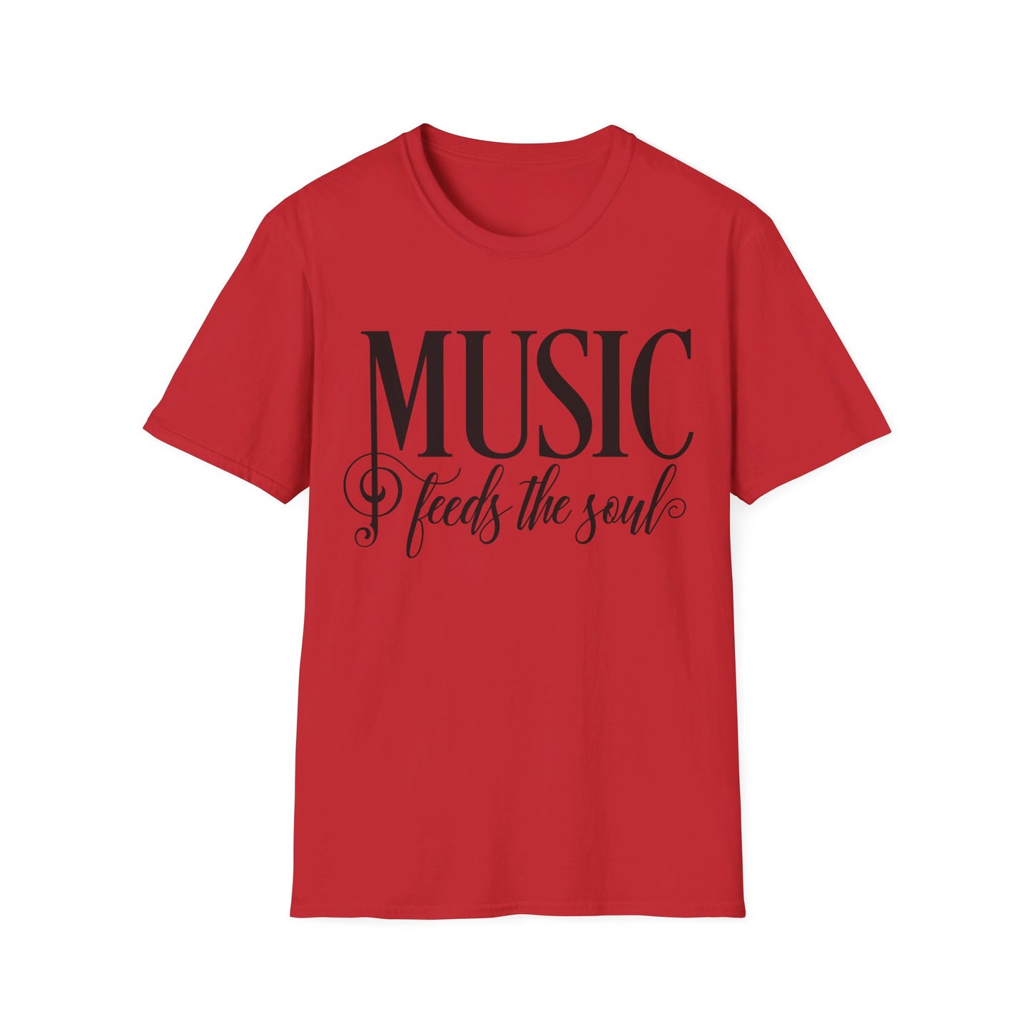 MUSIC Feeds the Soul - Unisex Softstyle T-Shirt