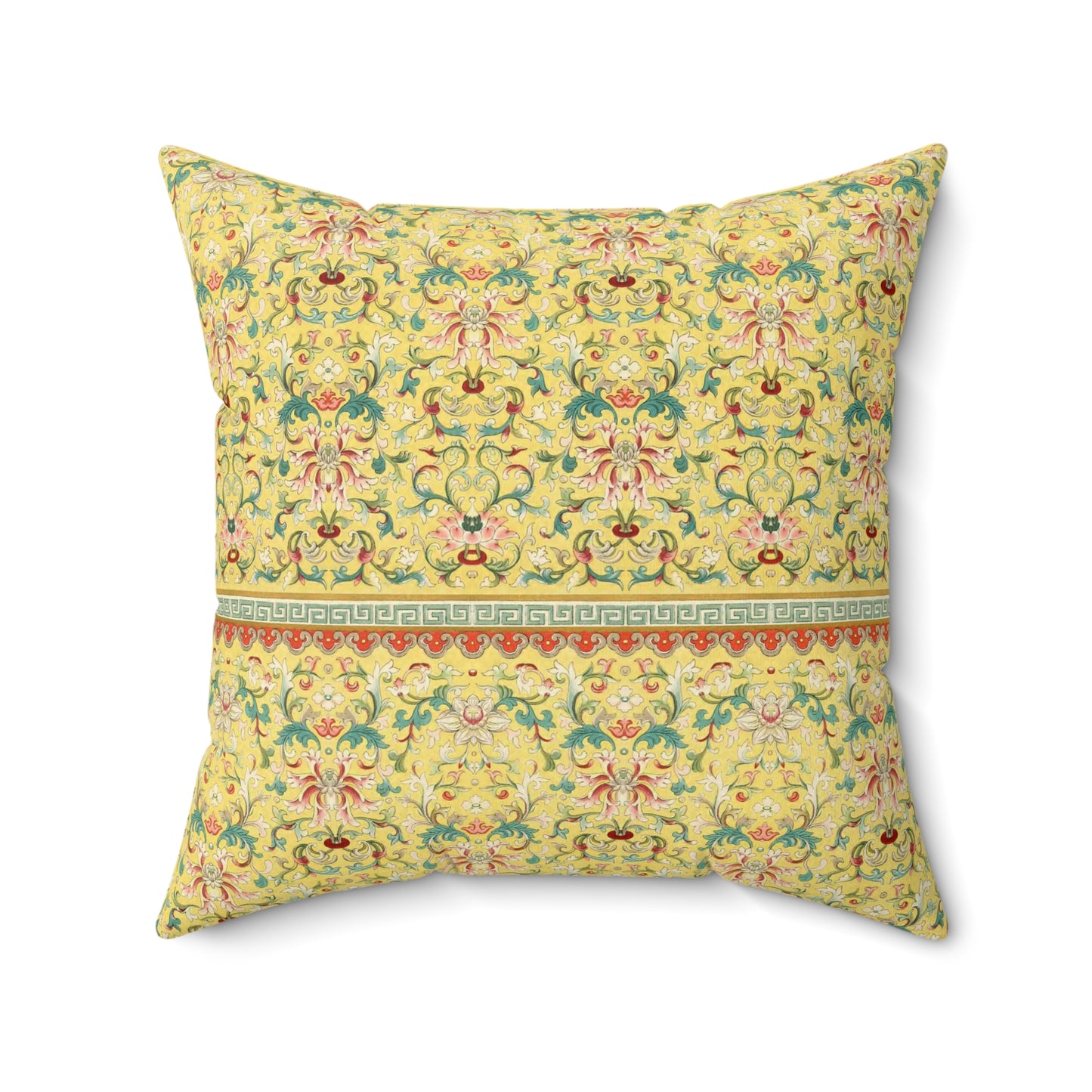 Boho Pattern 21 - Faux Suede Square Pillow