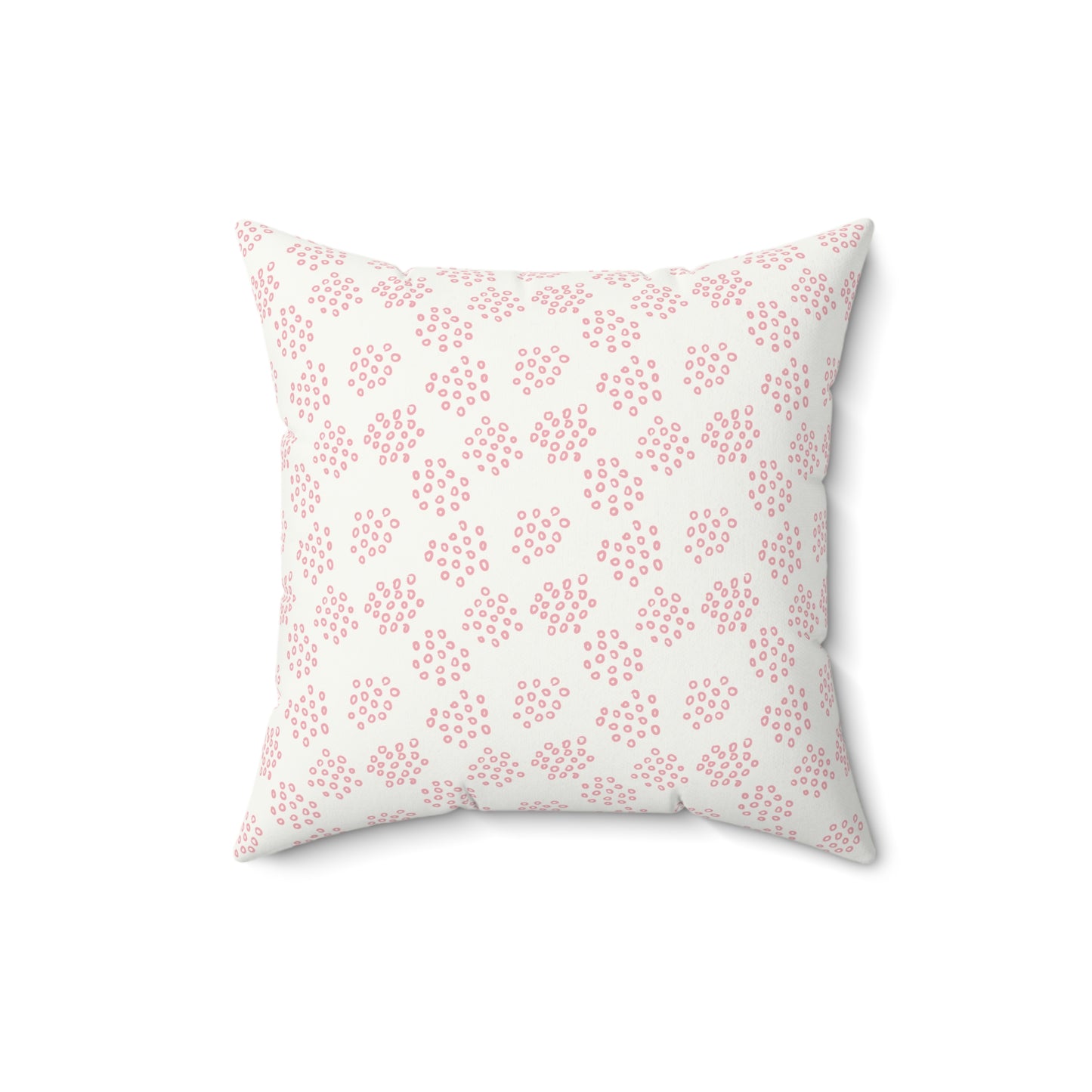 Pink Boho Pattern 11 - Faux Suede Square Pillow