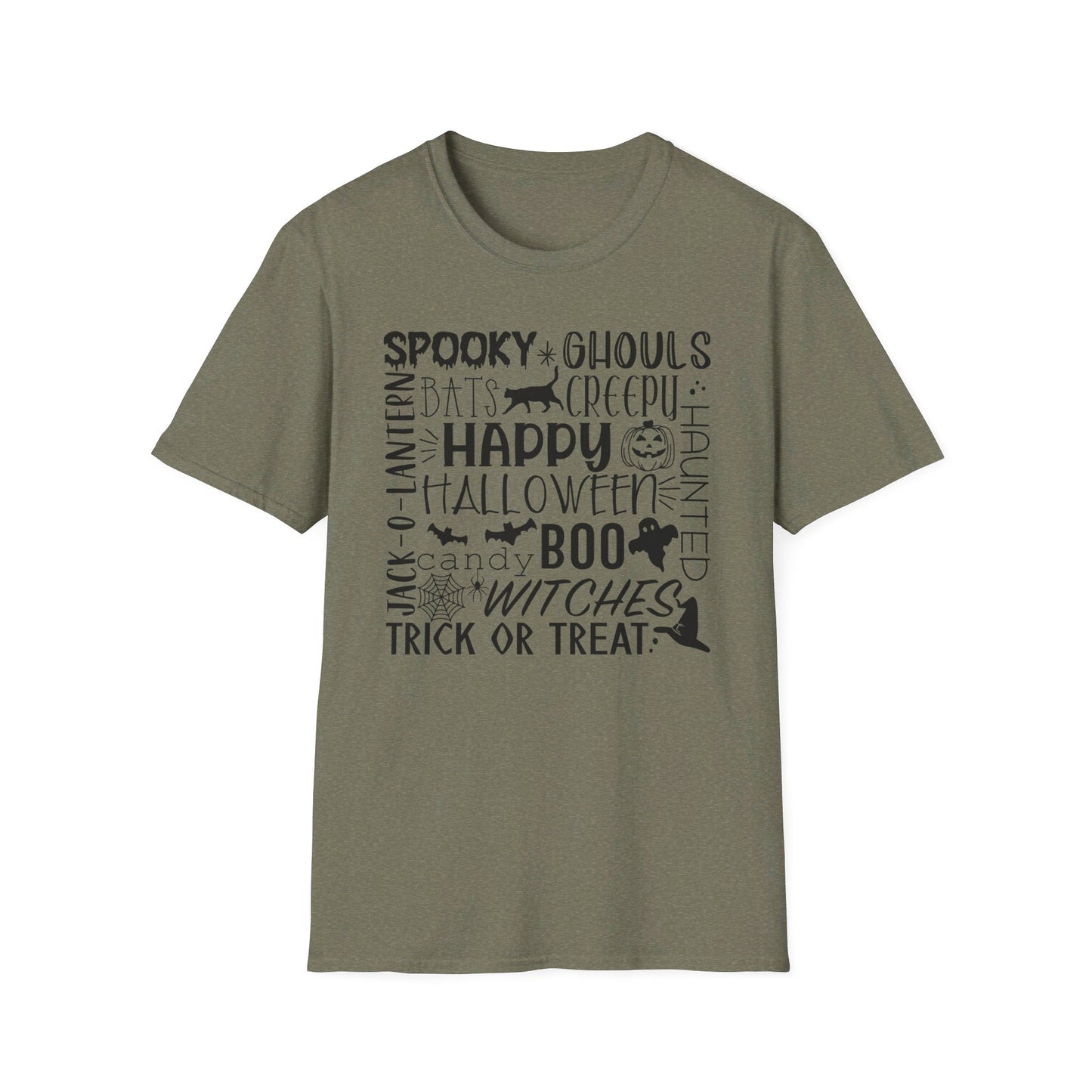 Halloween - Trick or Treat - Boo - Ghost - Pumpkin - Candy - Unisex Softstyle T-Shirt
