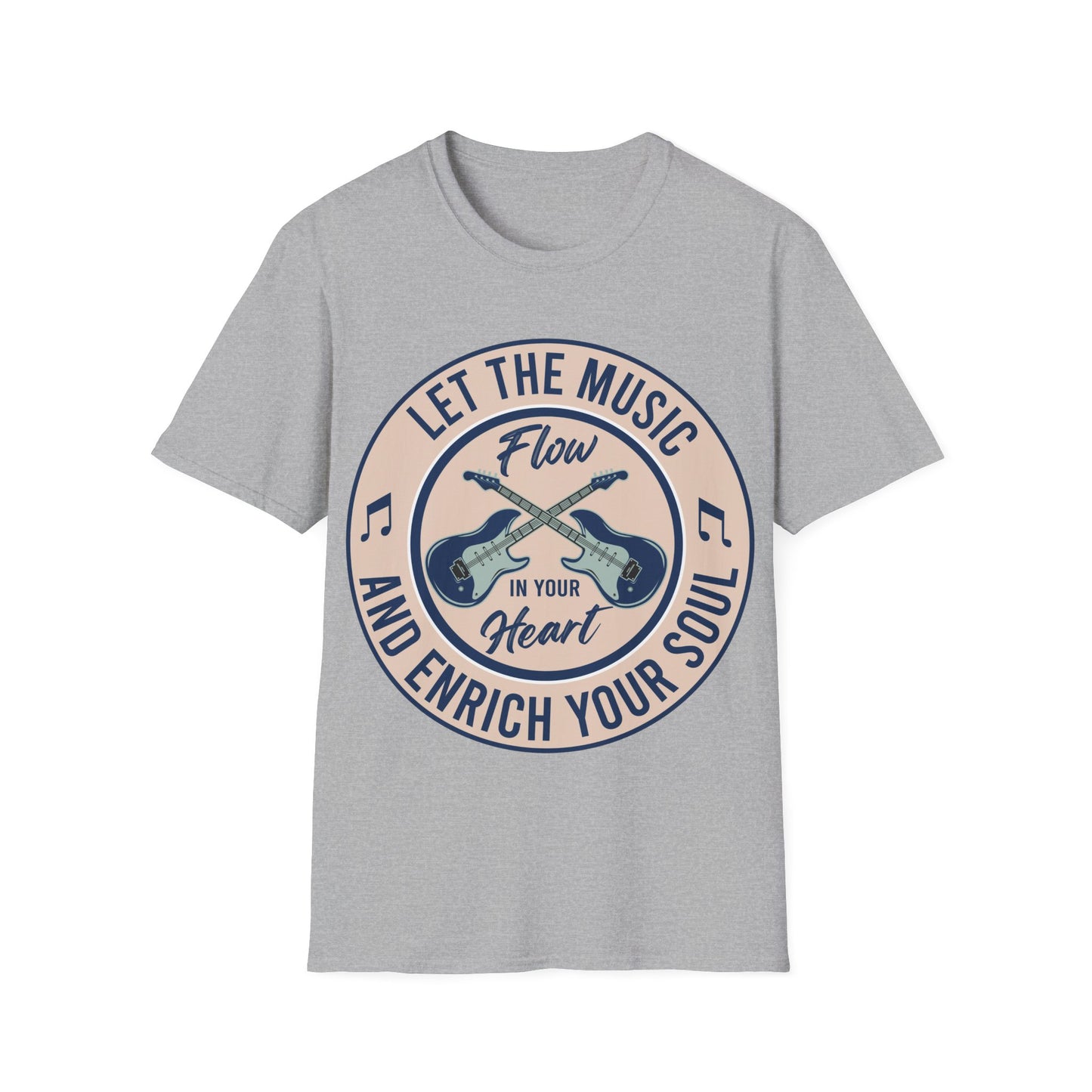 Let the Music Flow and Enrich Your Soul - Unisex Softstyle T-Shirt