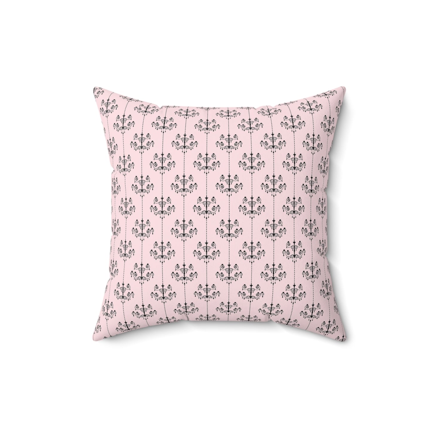 Pink Paris Pattern 11 - Faux Suede Square Pillow