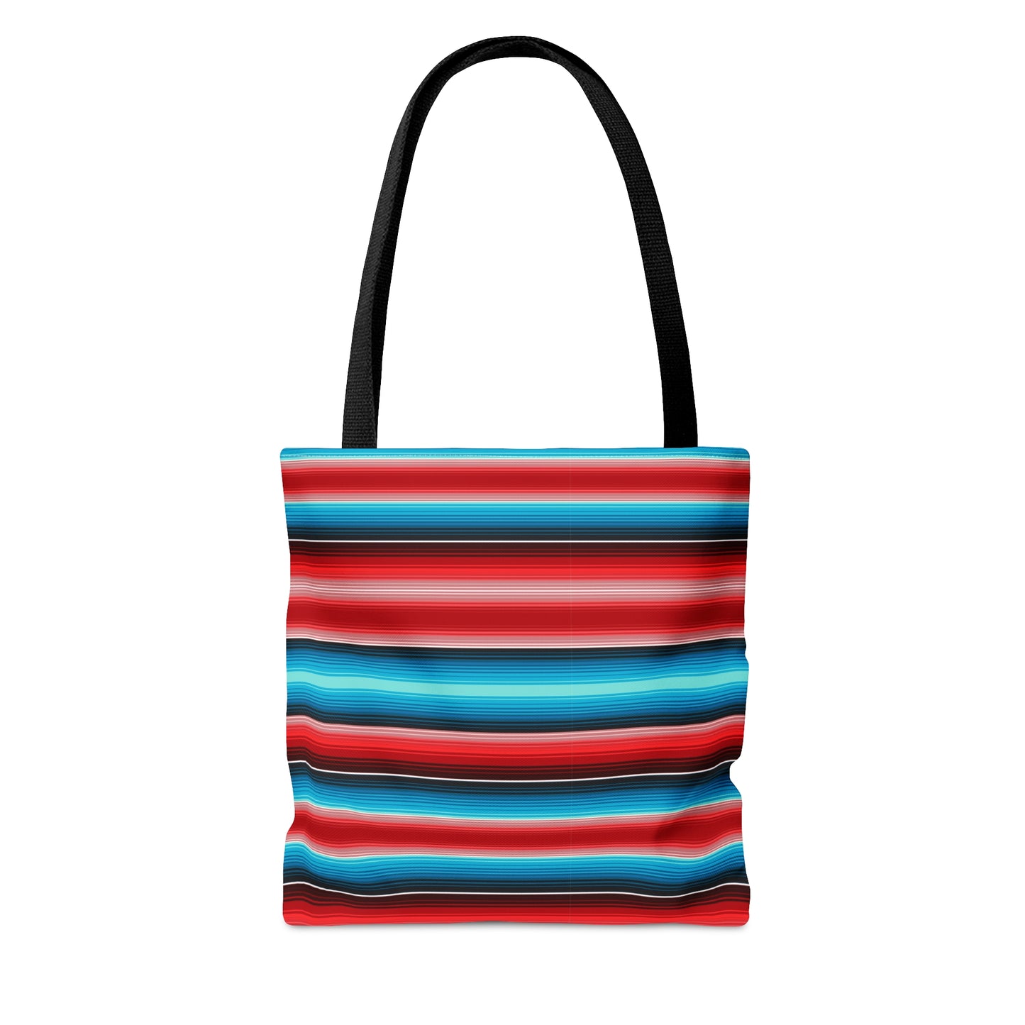 Red and Blue Multicolor Striped 35 - Practical, high-quality Tote Bag