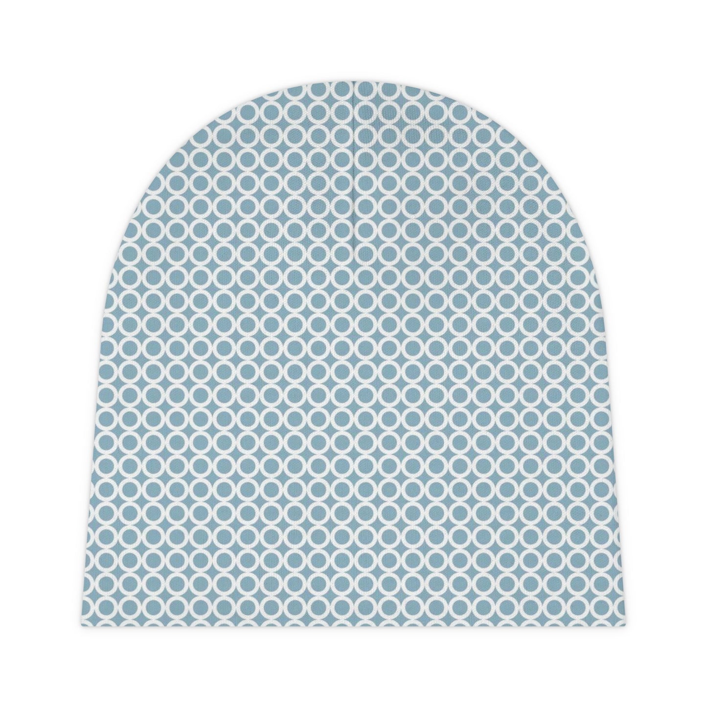 Blue with White Circles - Super Cute - Baby Beanie