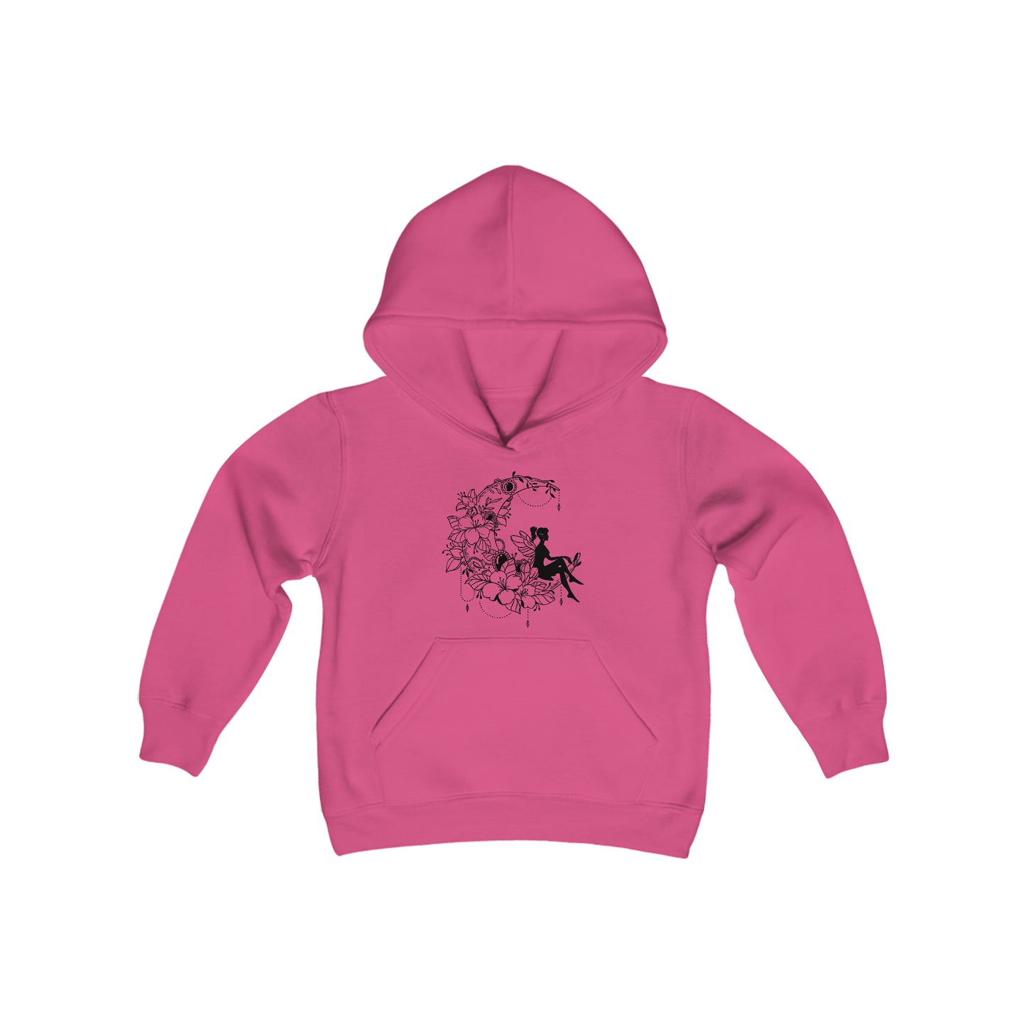 Fairy Sitting on Moon - Believe in Yourself - Self Love - Self Acceptance - Inspire - Youth Heavy Blend Hooded Sweatshirt