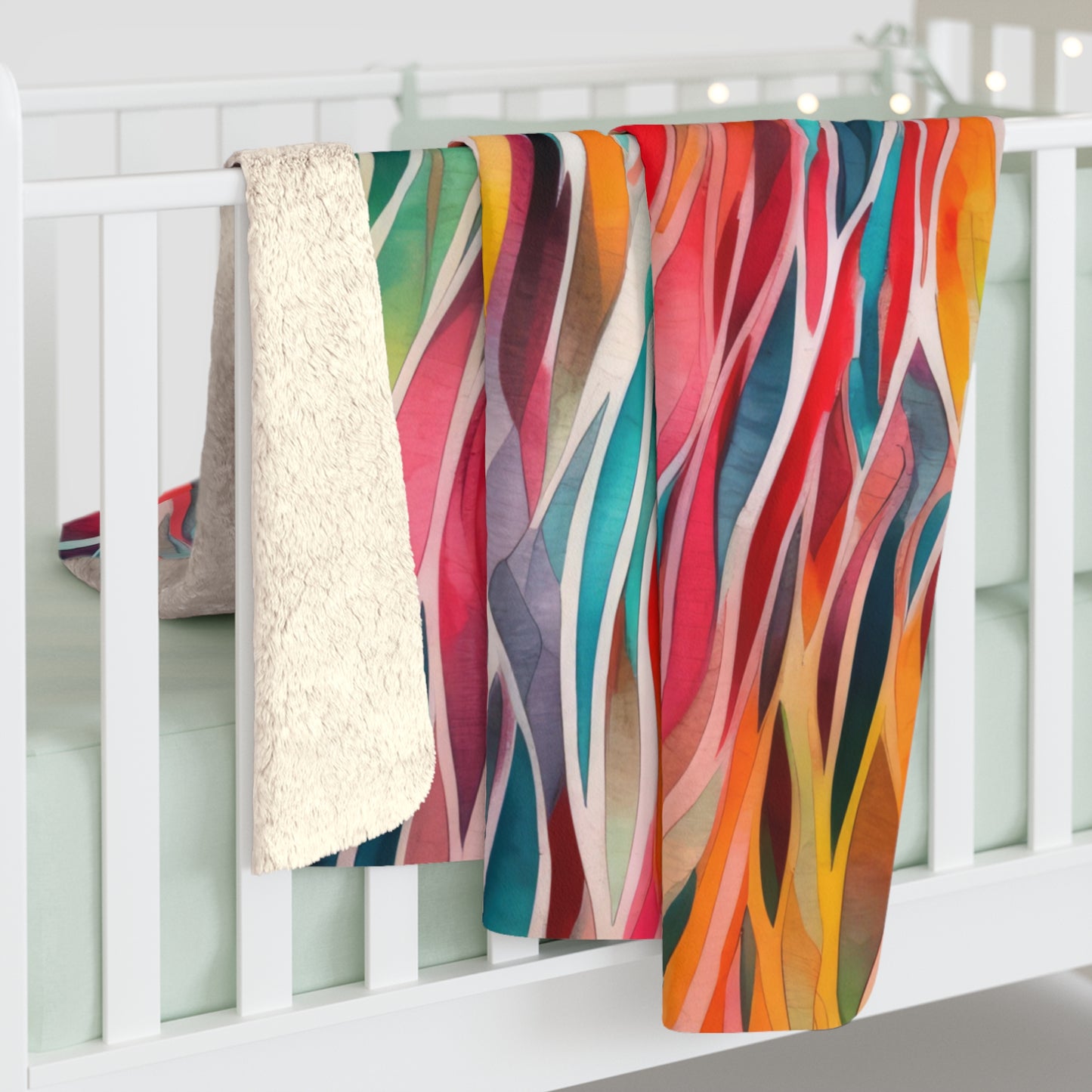 Beautiful, Cozy, Soft - Amazing Watercolor Abstract 3.6 - Sherpa Fleece Blanket