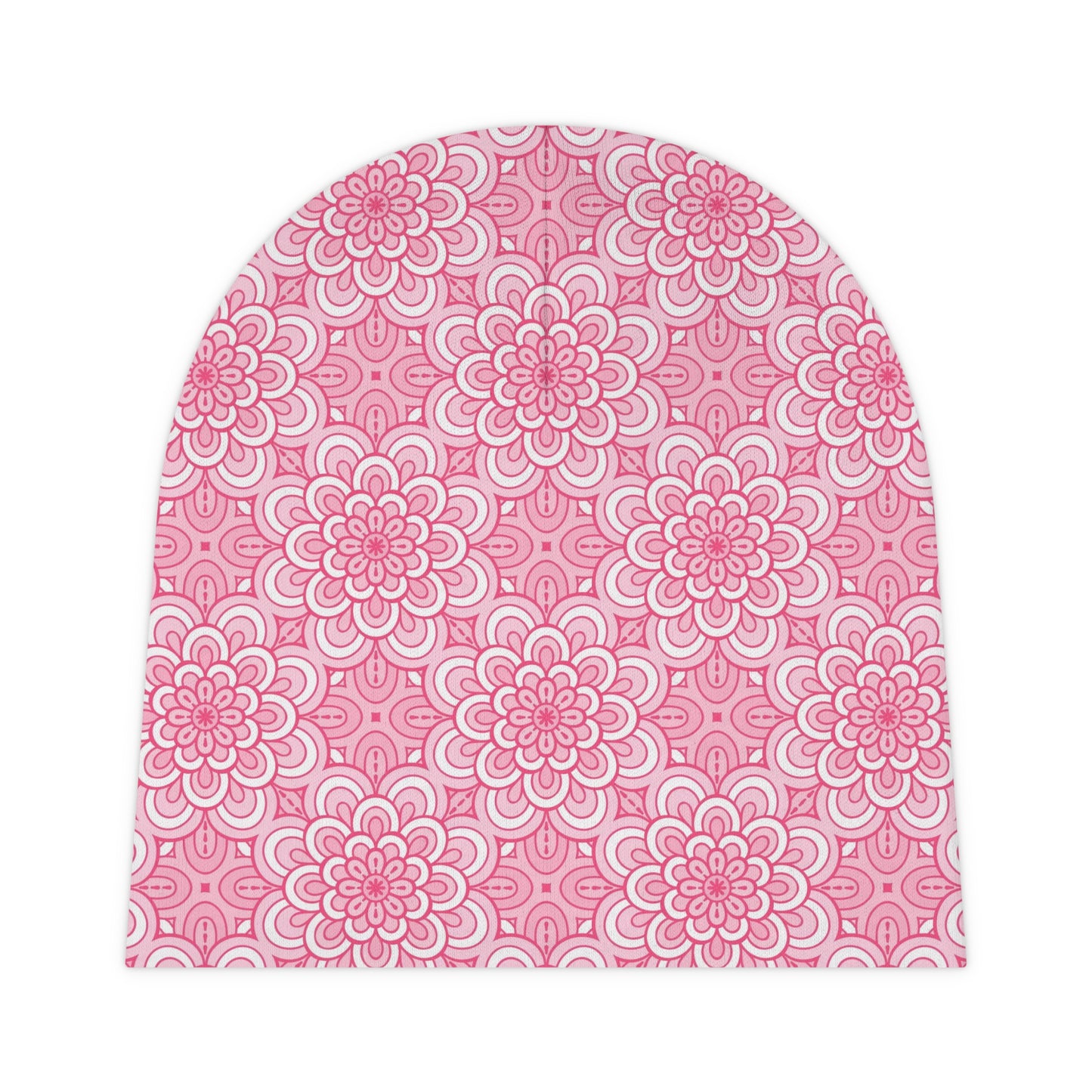 Pink Flowers - Super Cute - Baby Beanie