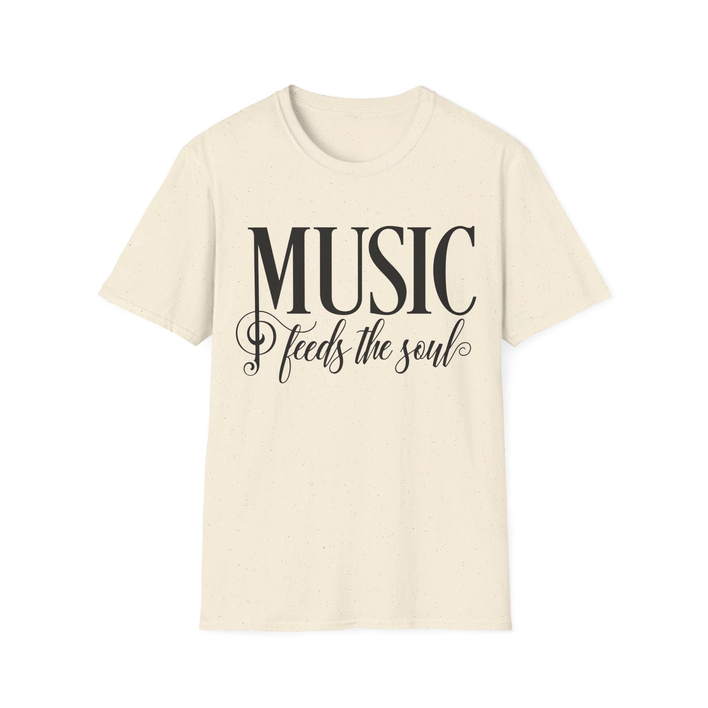 MUSIC Feeds the Soul - Unisex Softstyle T-Shirt