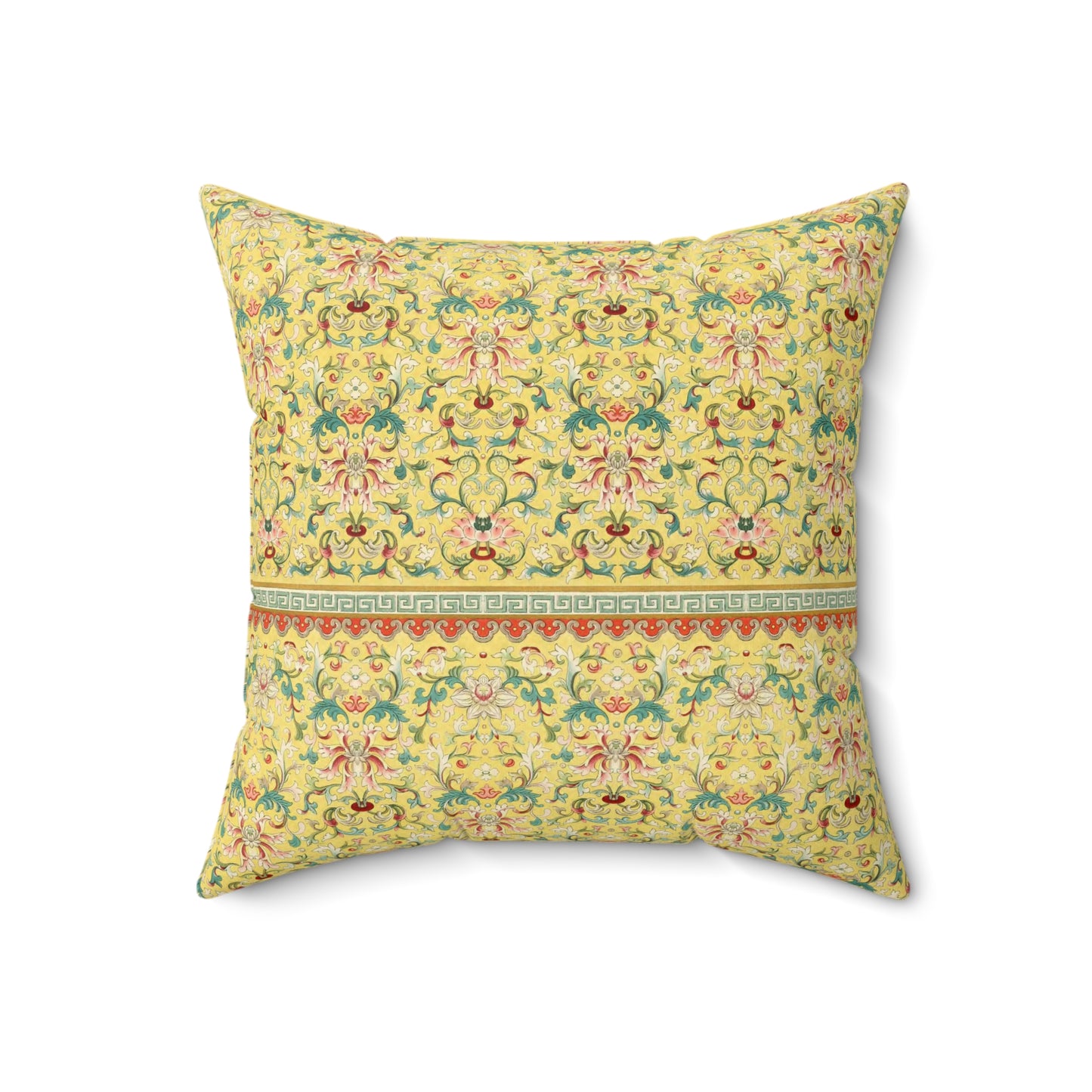 Boho Pattern 21 - Faux Suede Square Pillow