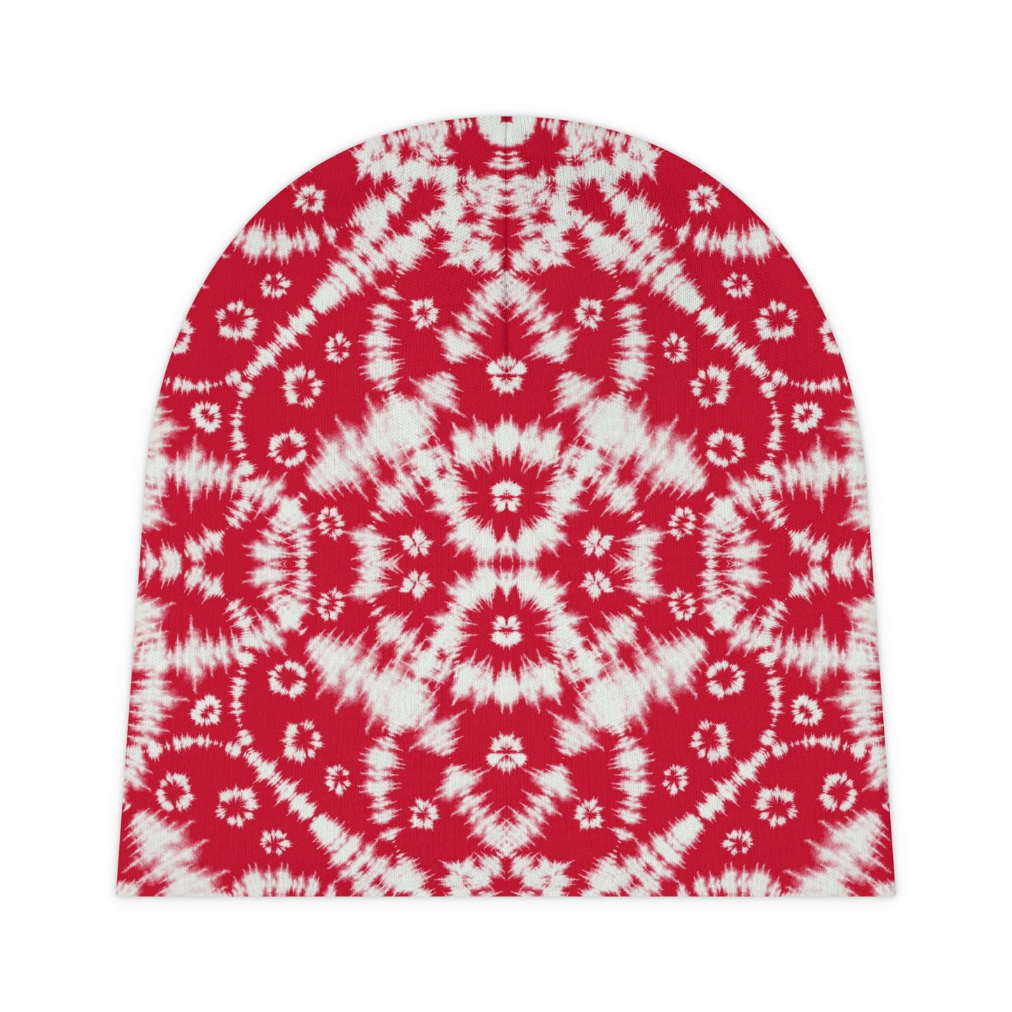 Red Batik 2 - Tie Dye - Boho - Super Cute - Baby Beanie