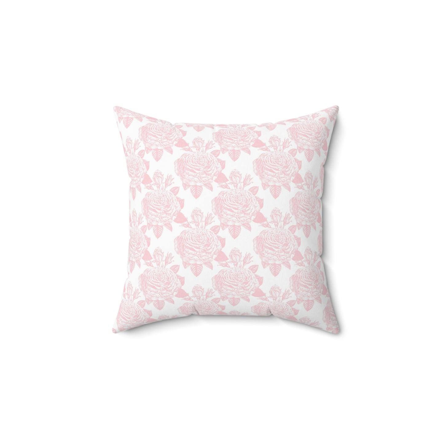 Pink Paris Pattern 7 - Faux Suede Square Pillow