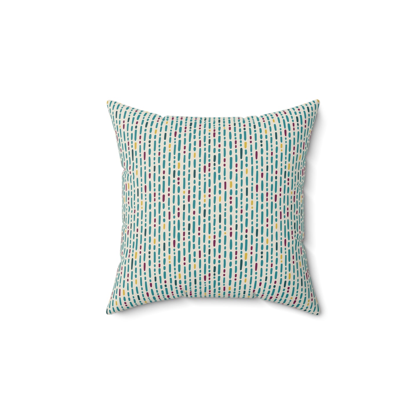 Boho Vibes Pattern 6 - Faux Suede Square Pillow