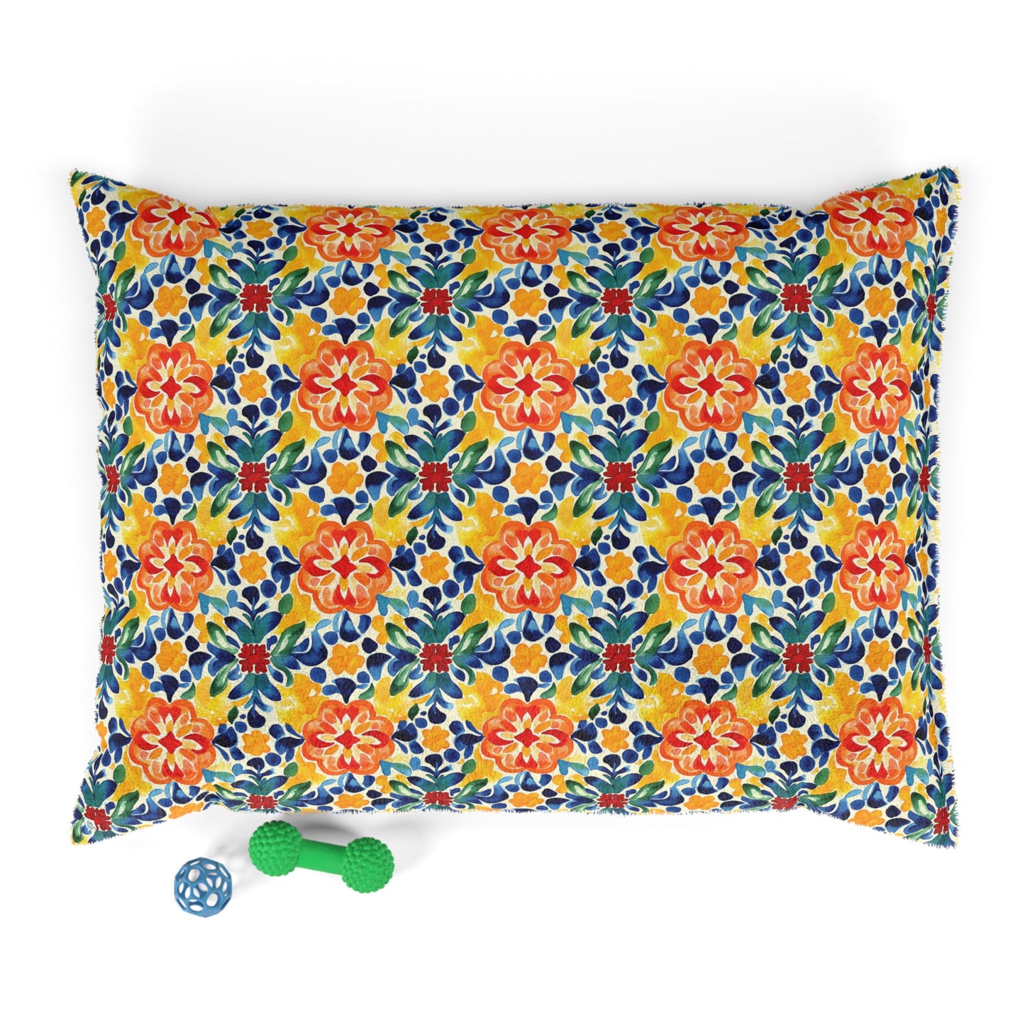 Bright Colorful Floral Pet Bed - Cozy Comfort for Your Furry Friend