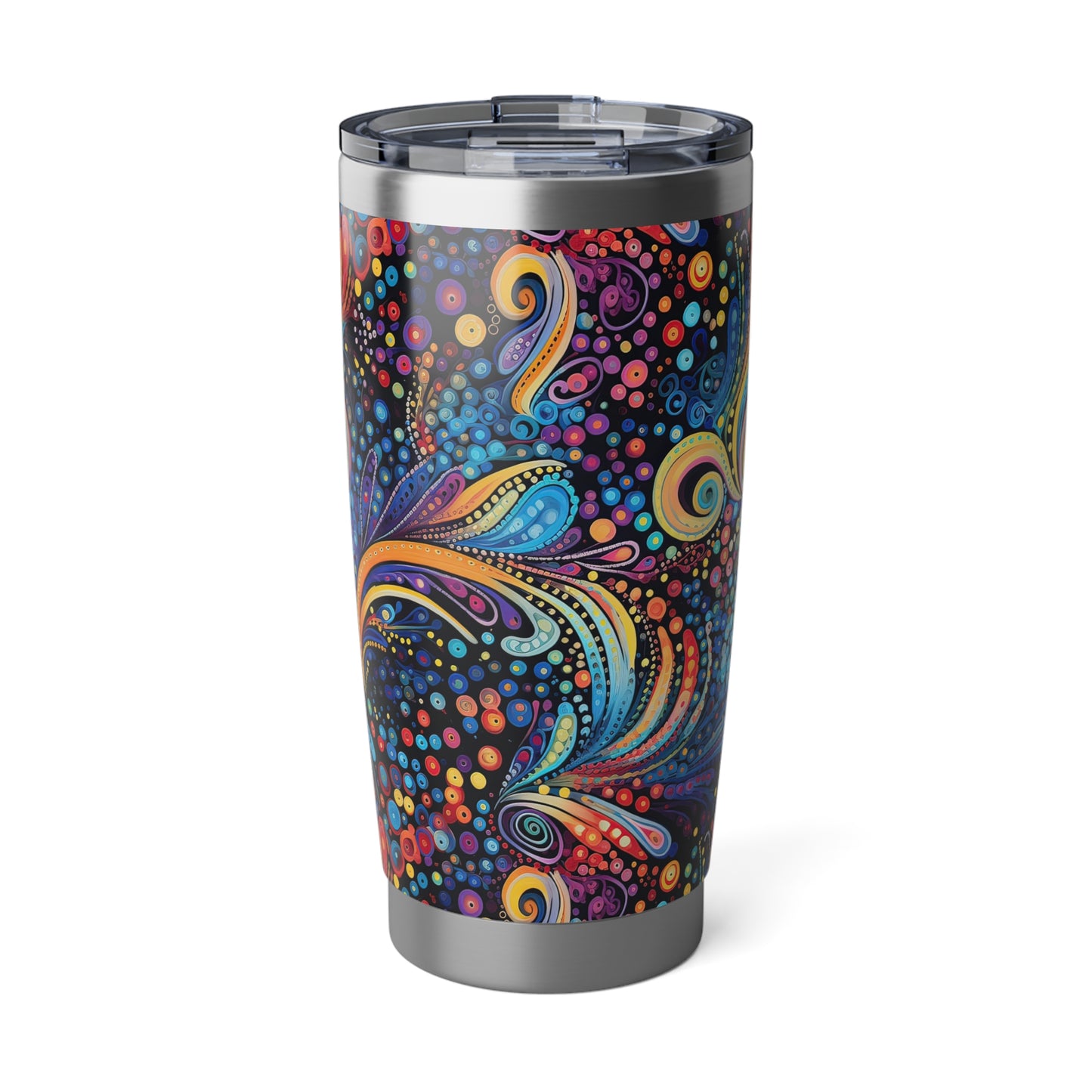 Colorful Psychedelic Swirls 1.3 - Vagabond 20oz Tumbler - Stainless Steel - Double Wall