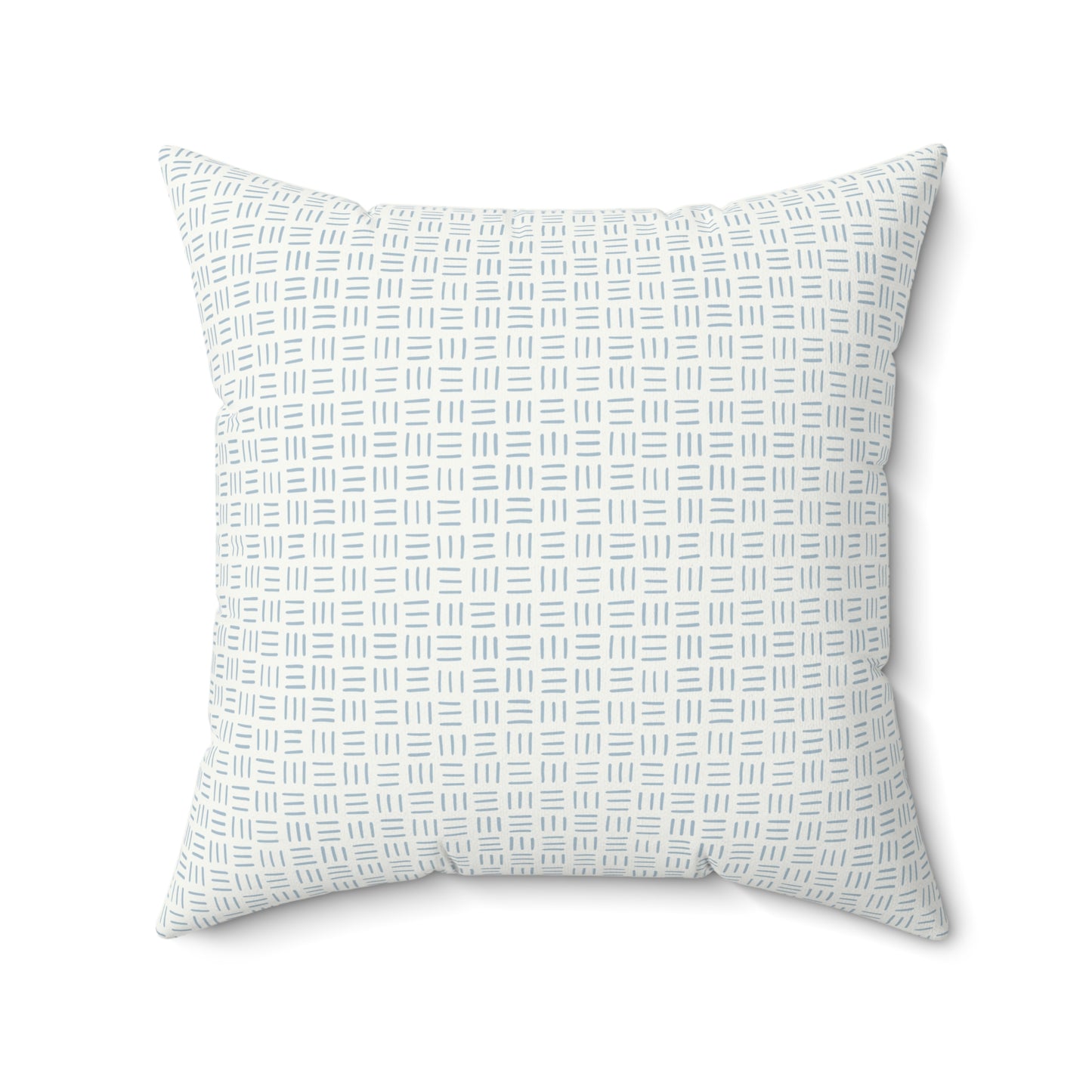 Light Blue Boho Pattern 3 - Faux Suede Square Pillow