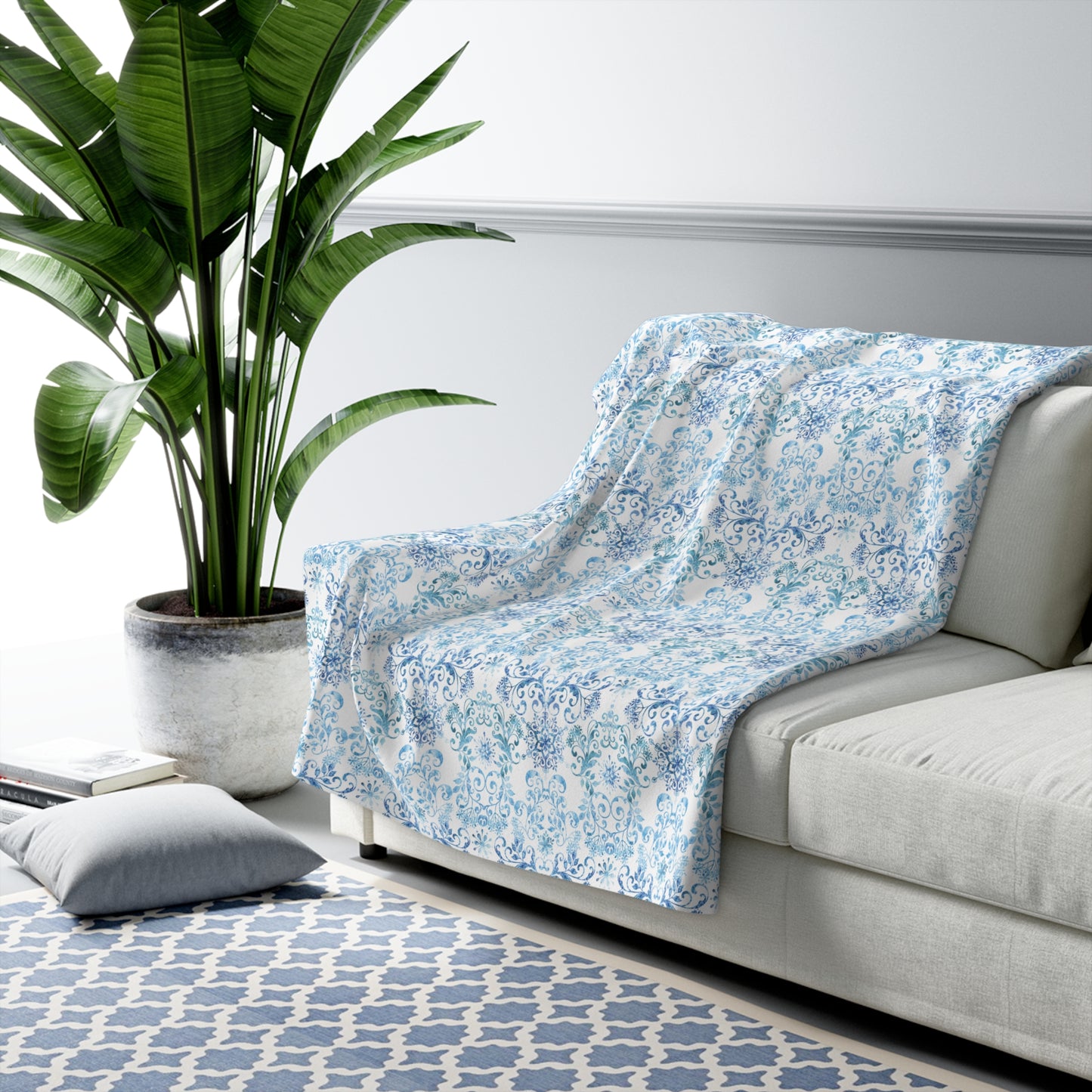 Beautiful, Cozy, Soft - Amazing Watercolor Winter 11 - Sherpa Fleece Blanket