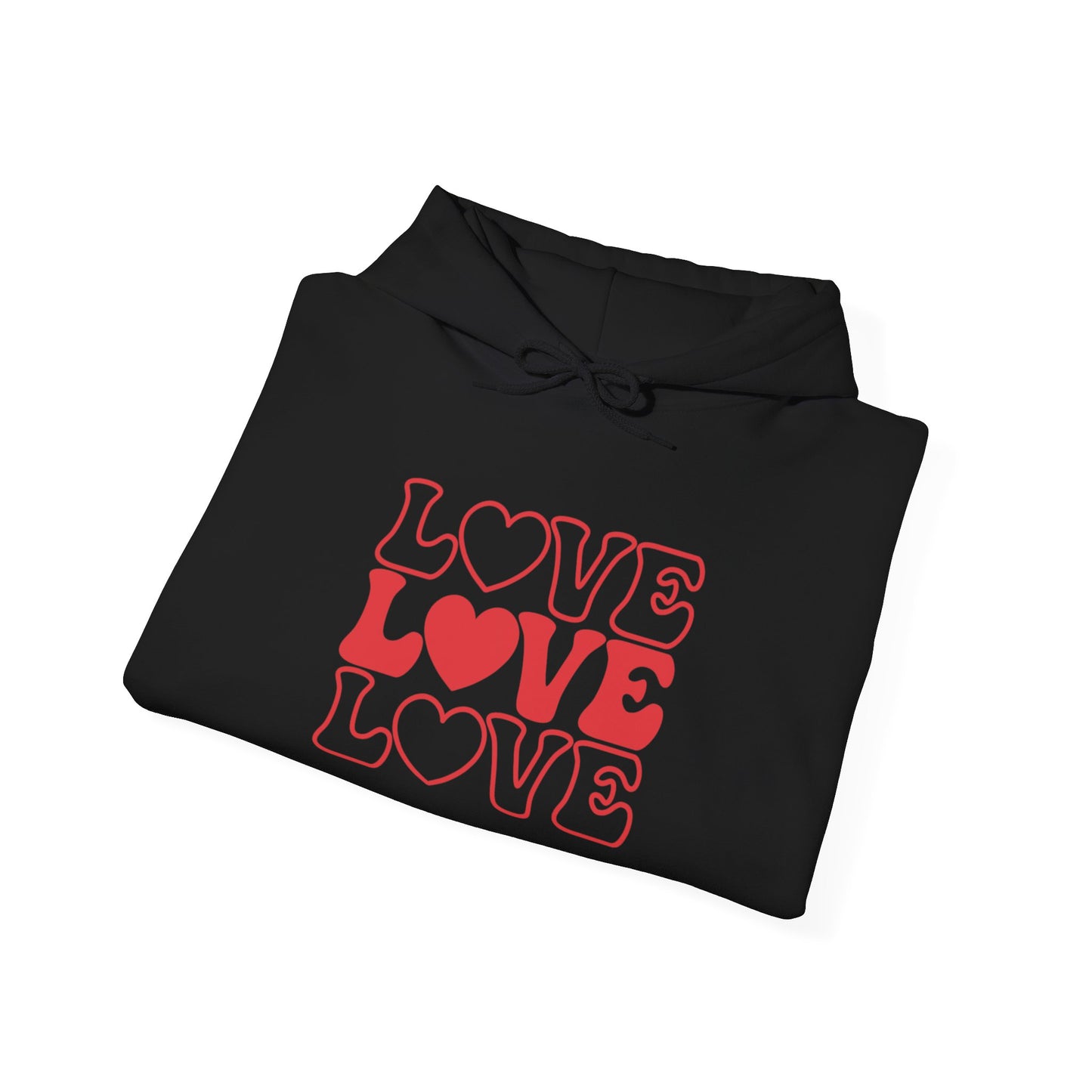 Unisex Heavy Blend Hooded Sweatshirt - Love, Love, Love