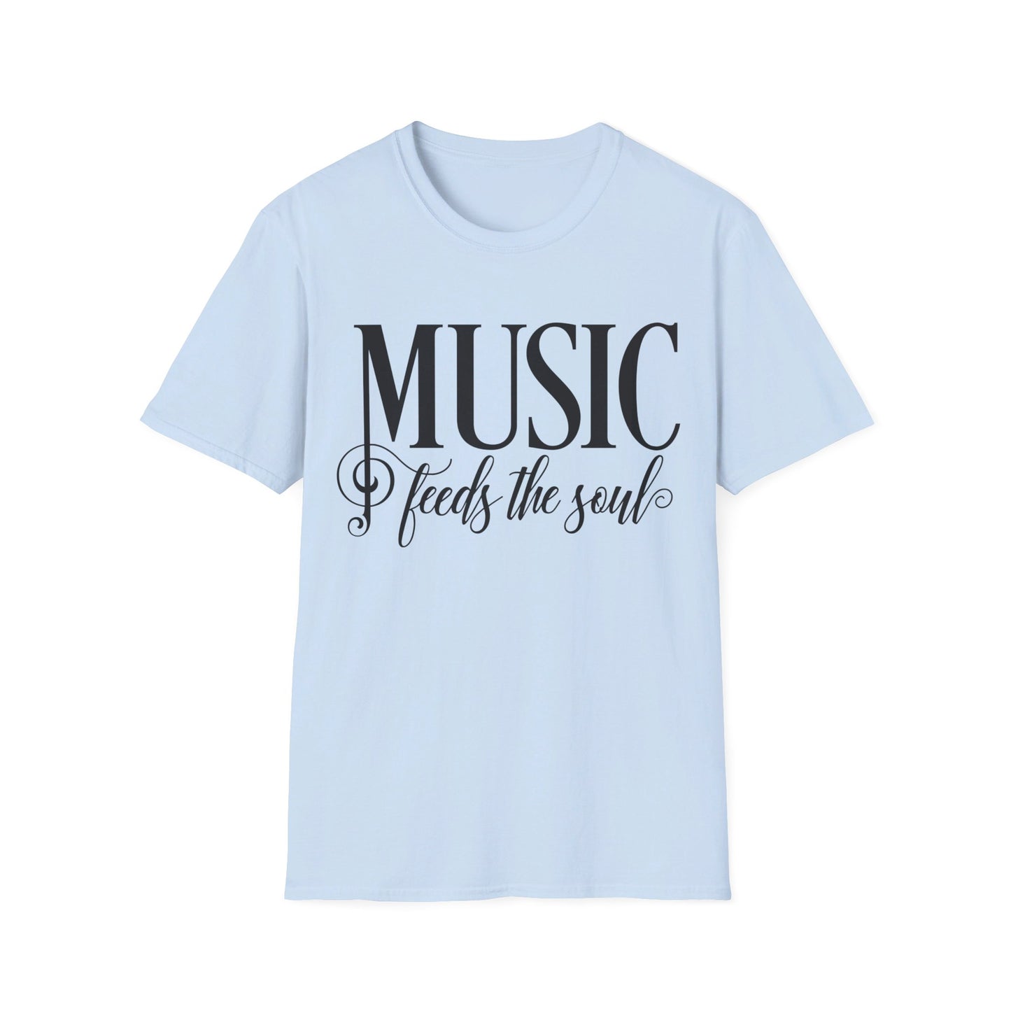 MUSIC Feeds the Soul - Unisex Softstyle T-Shirt
