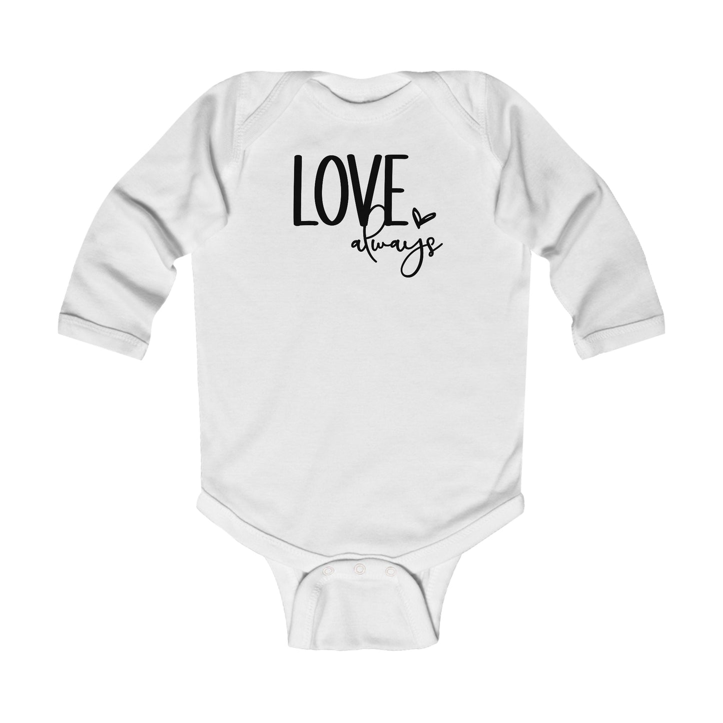 LOVE Always - Heart - Infant Long Sleeve Bodysuit